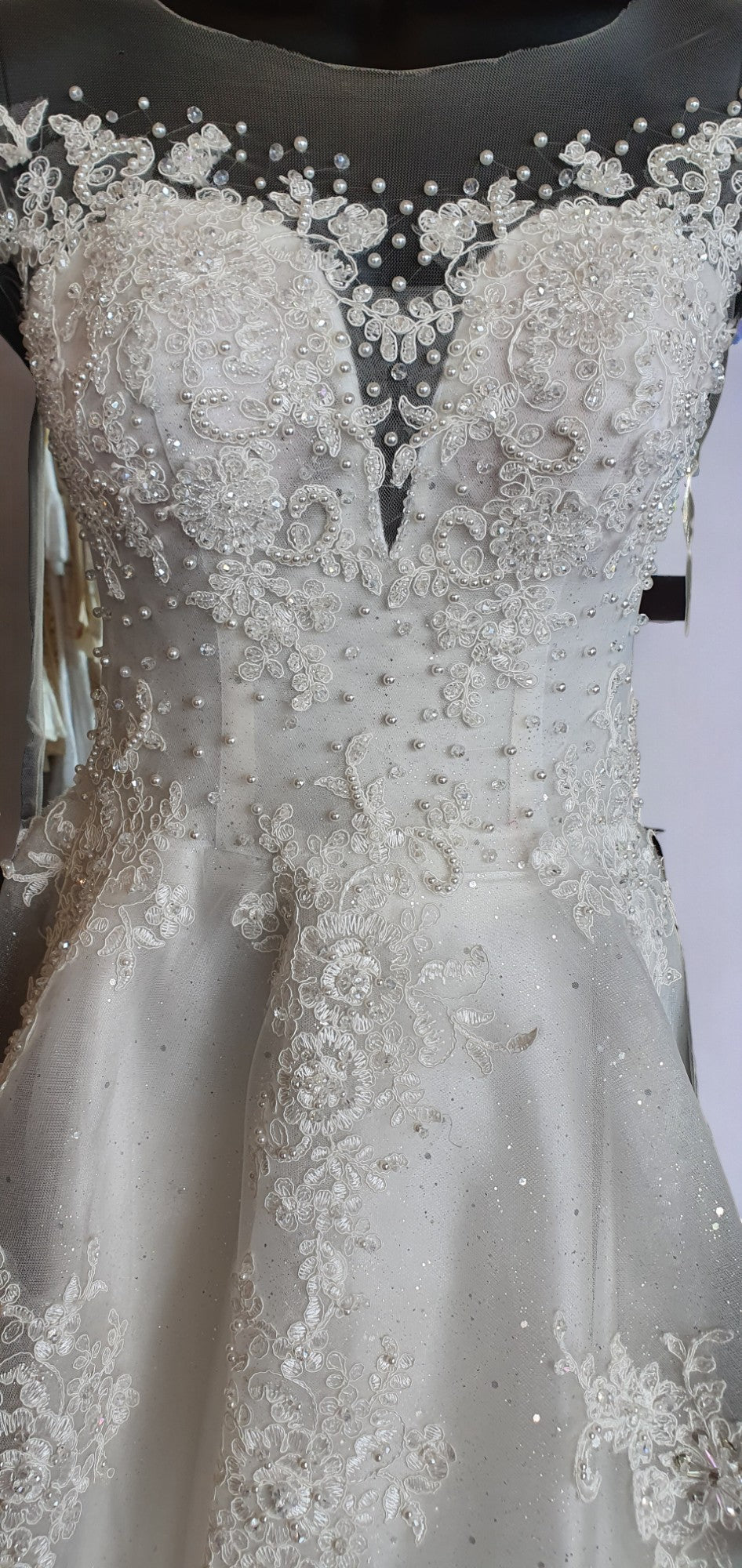 Sparkling Long Sleeve Princess Gown
