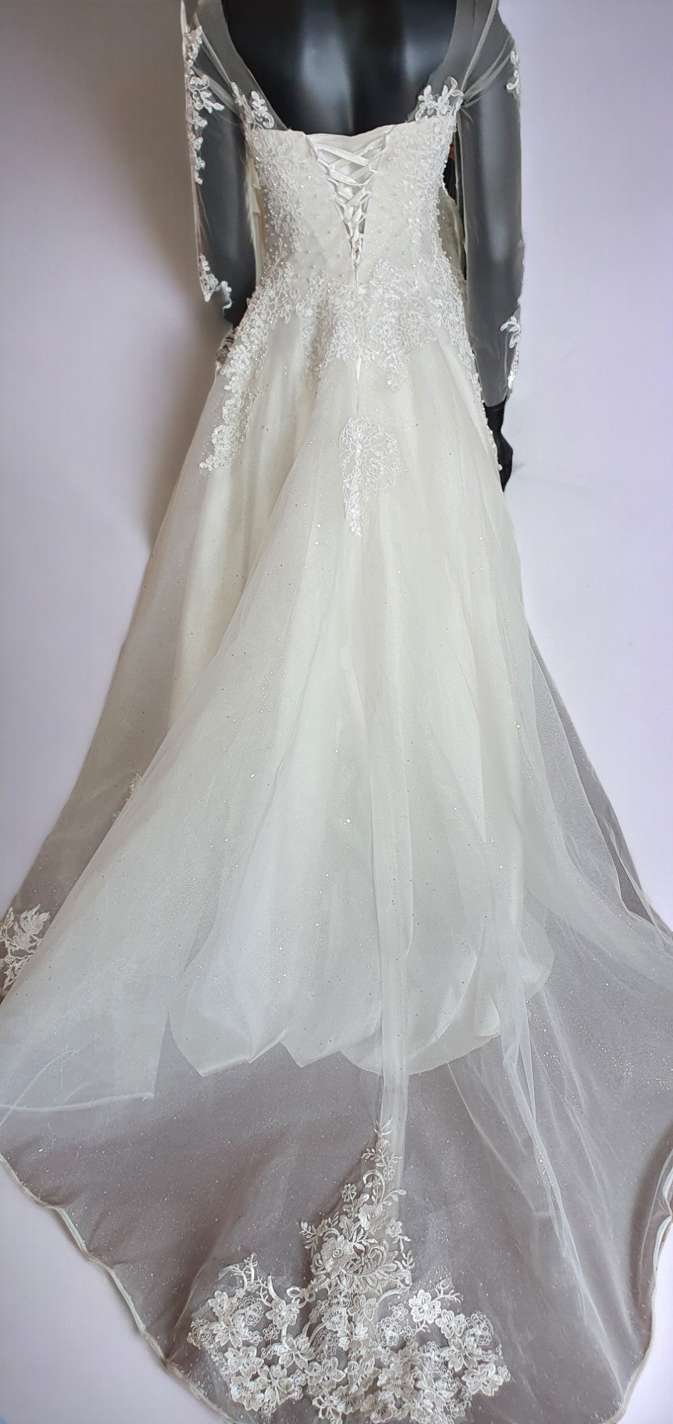 Sparkling Long Sleeve Princess Gown