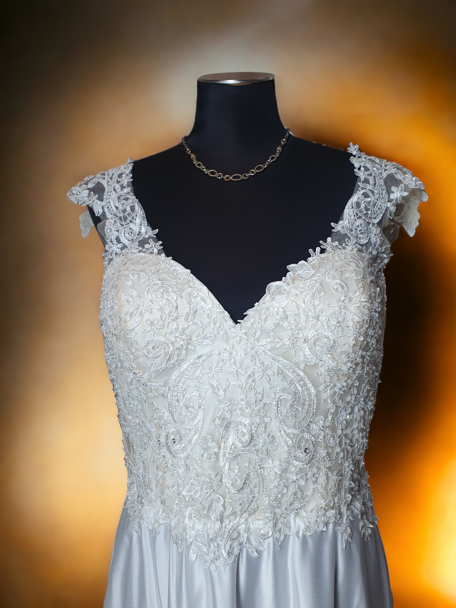 Tiamo Bella Crepe and Lace Gown