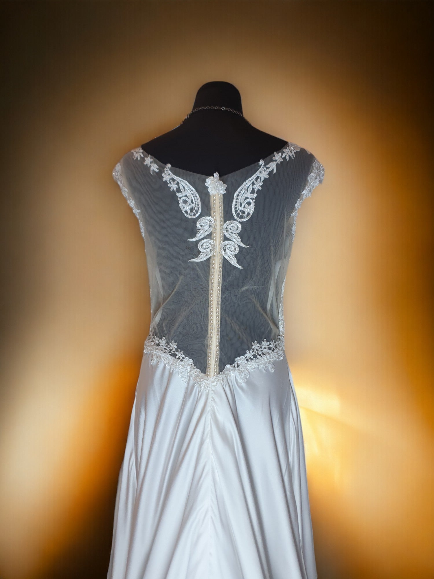 Tiamo Bella Crepe and Lace Gown