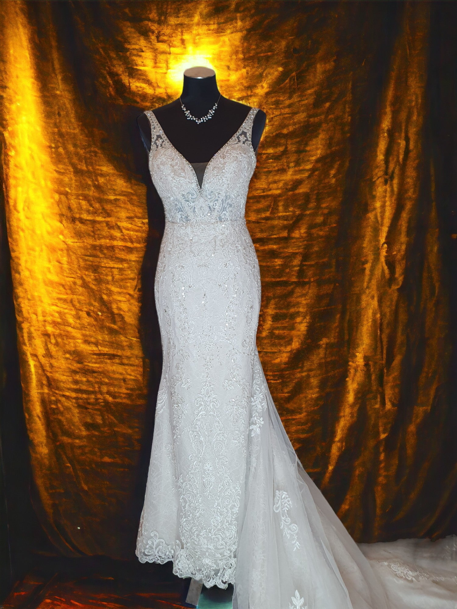 Martina Liana Beaded Gown