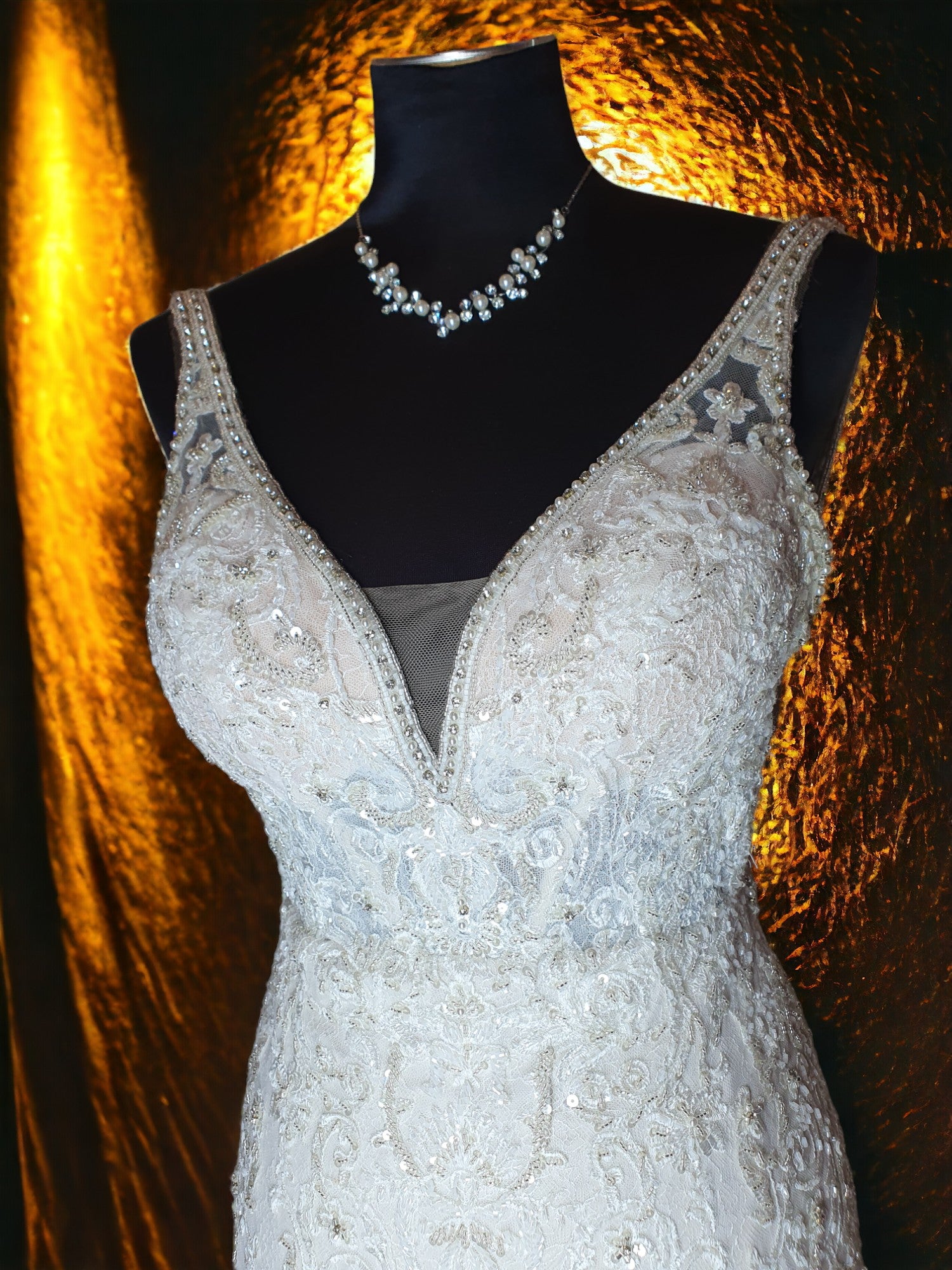 Martina Liana Beaded Gown