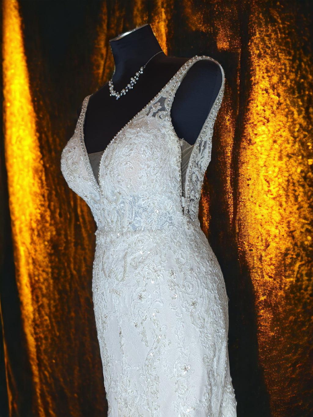 Martina Liana Beaded Gown
