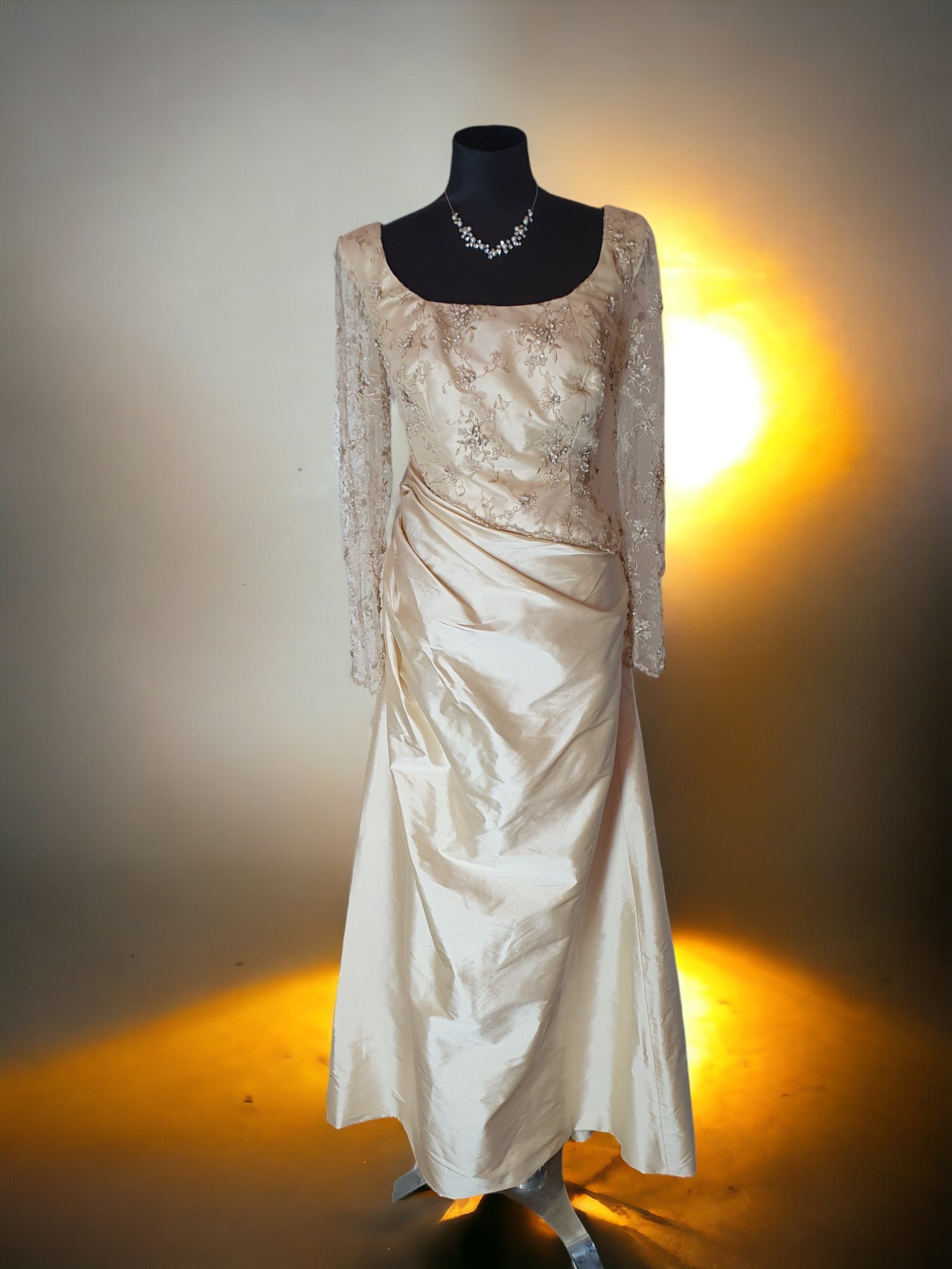 Silk Champagne Gown