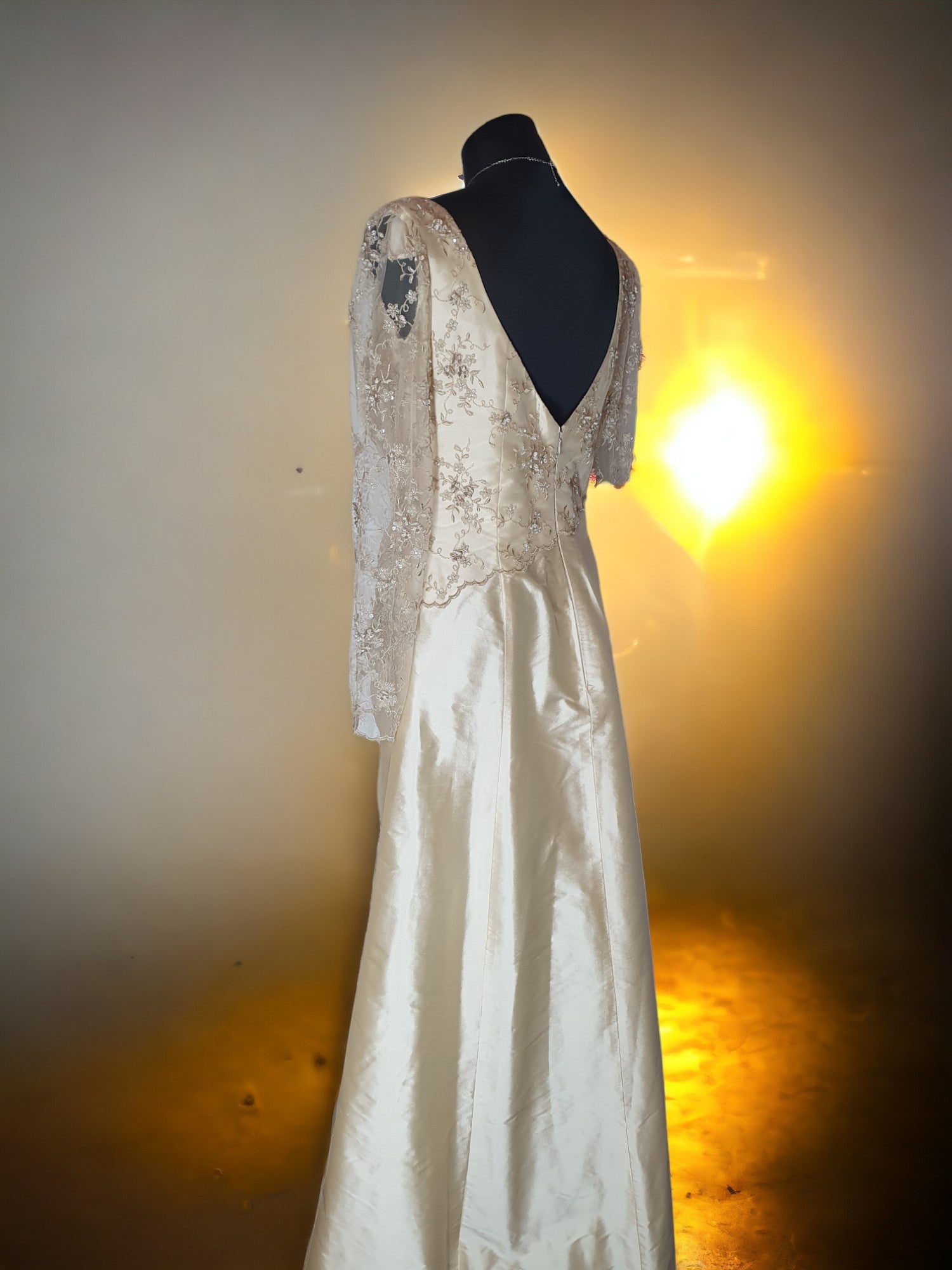 Silk Champagne Gown