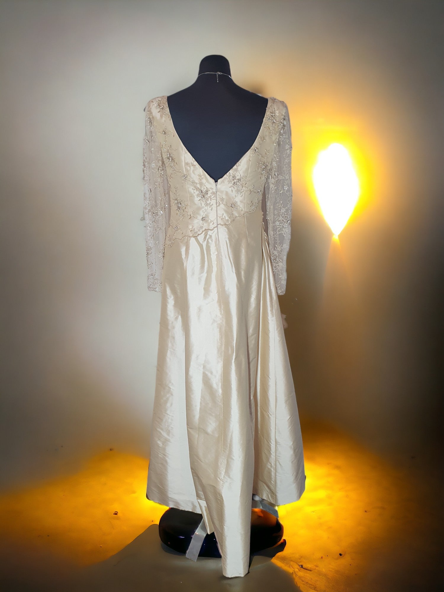 Silk Champagne Gown
