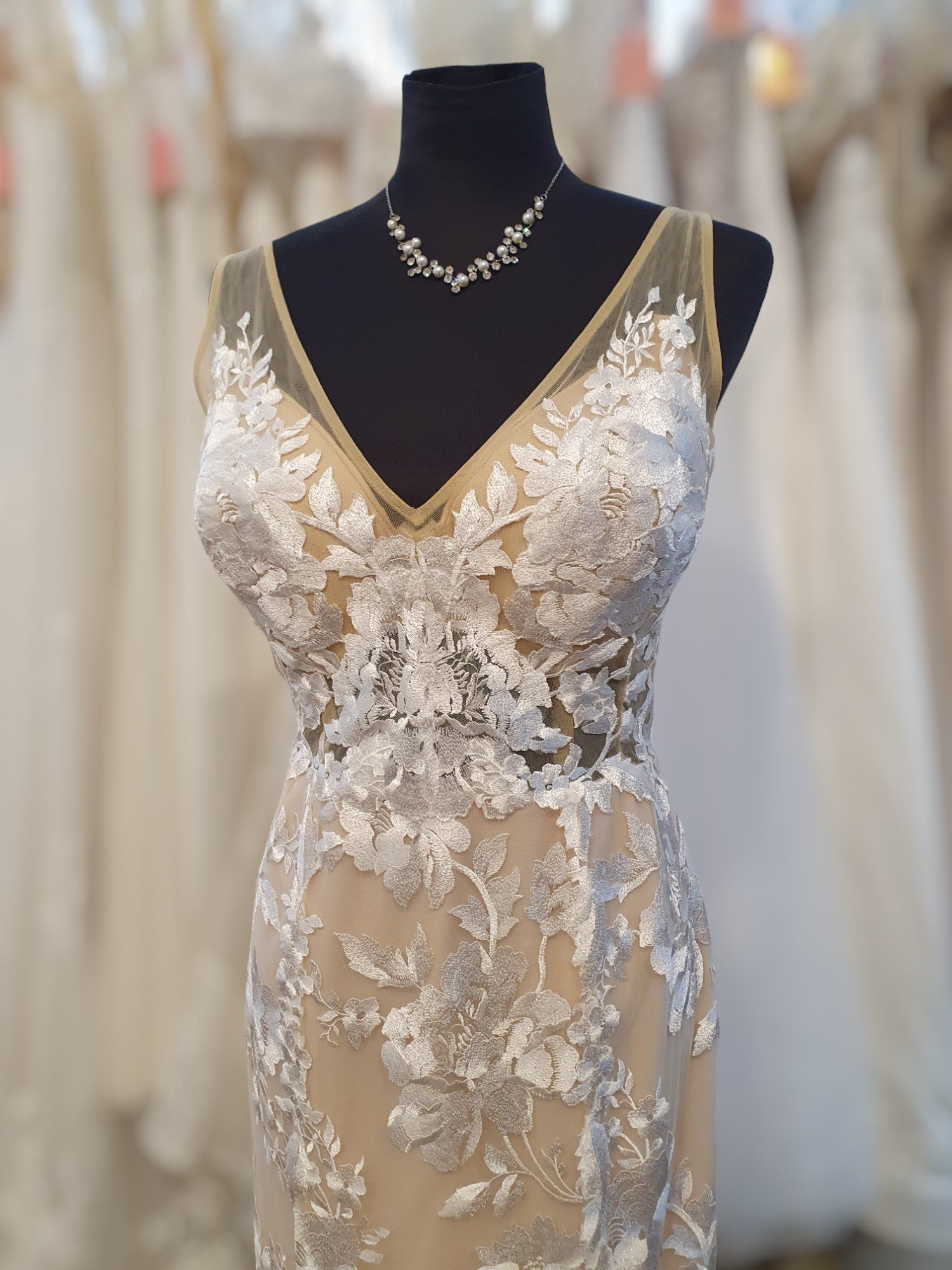 Made With Love Champagne & Lace Gown