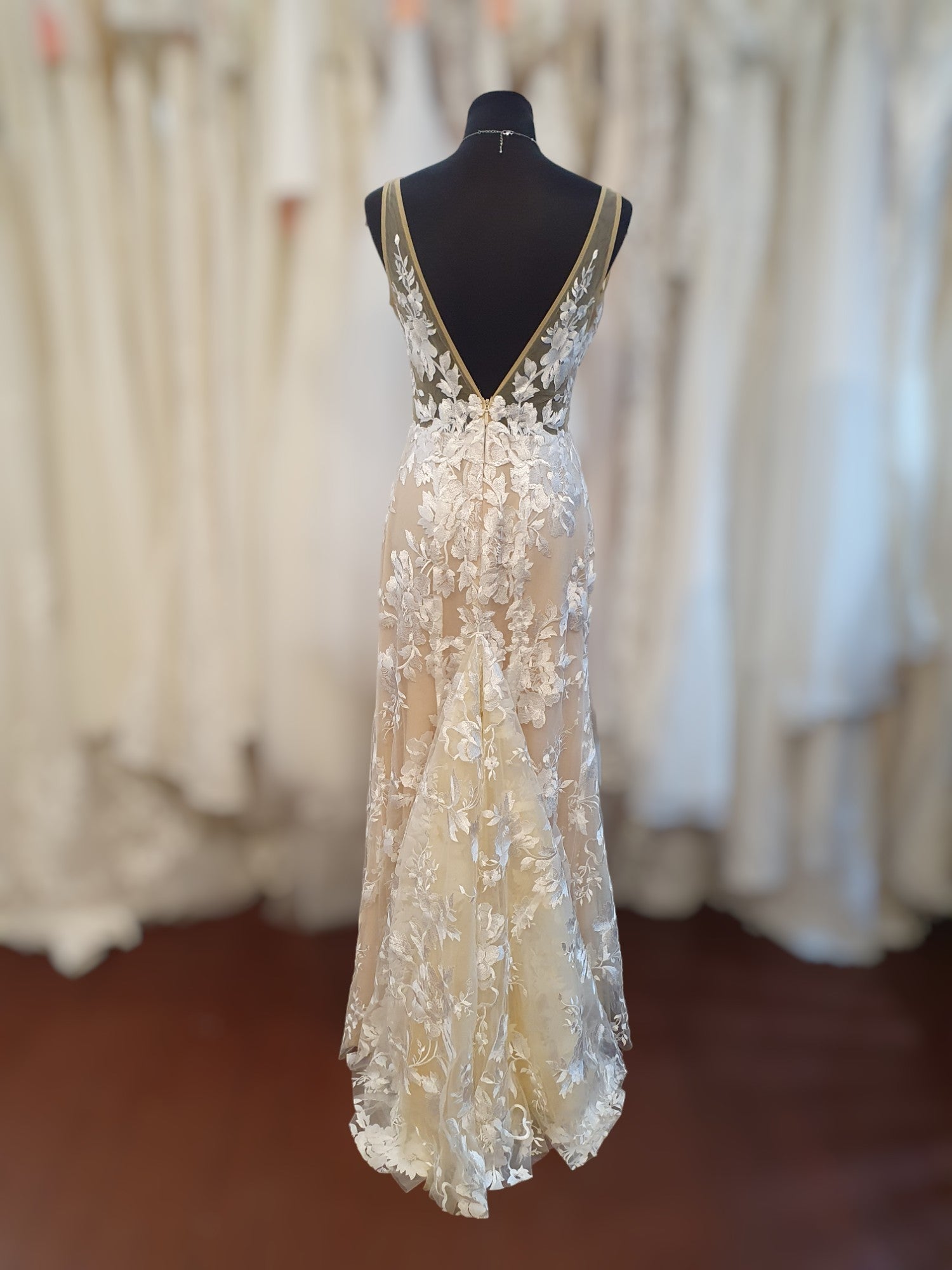 Made With Love Champagne & Lace Gown