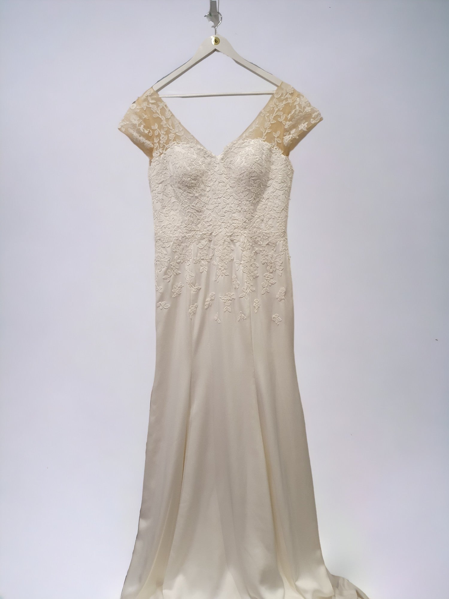 Cap Sleeve A-Line Gown