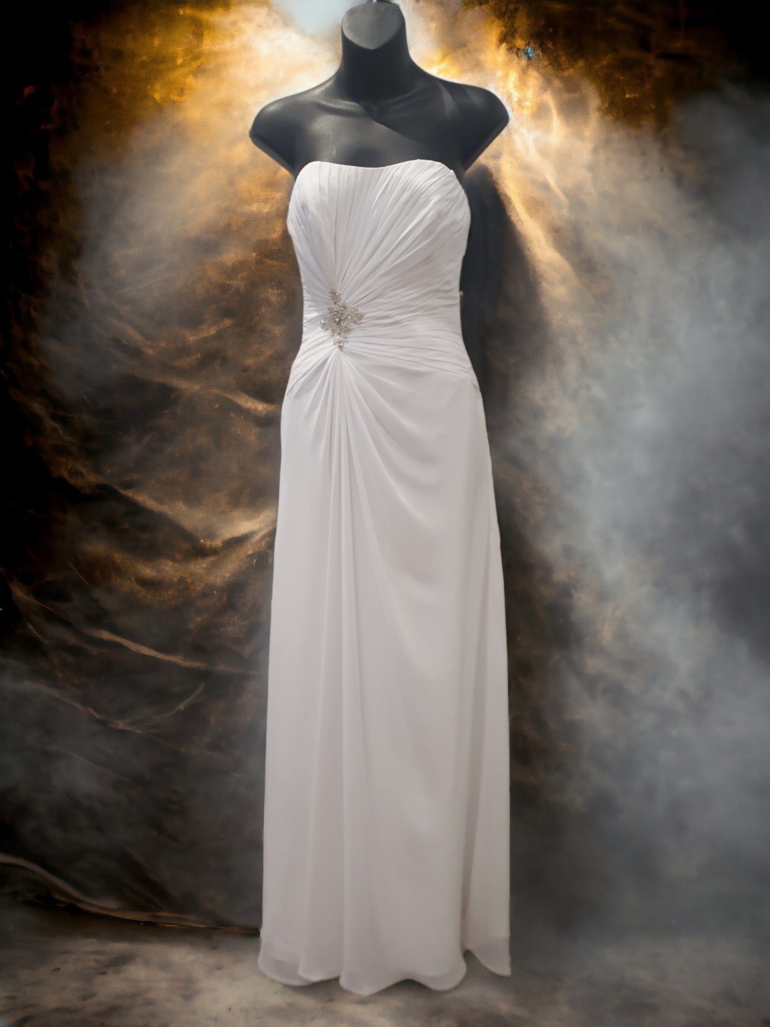 Crux Strapless Lace Up Gown