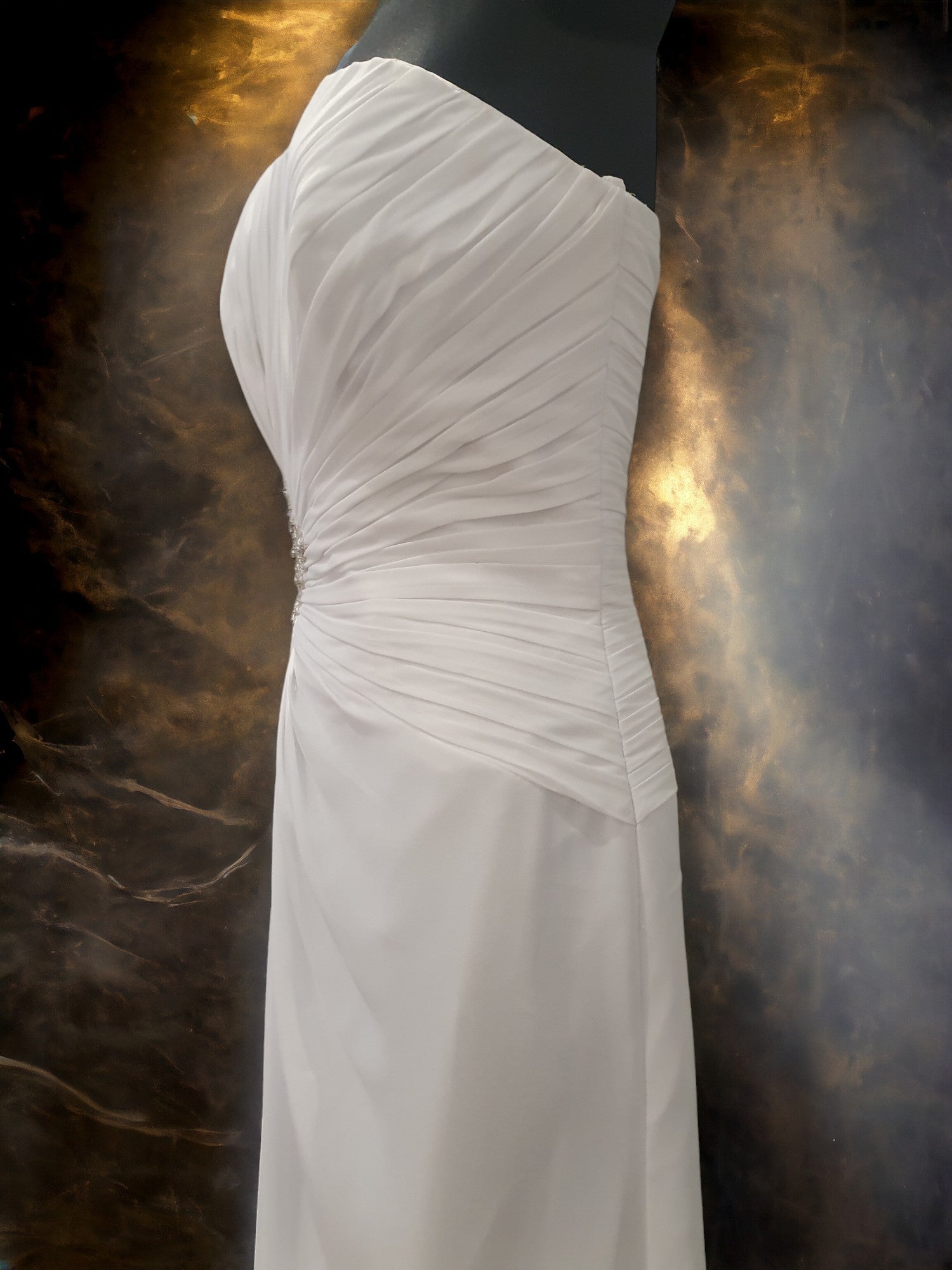 Crux Strapless Lace Up Gown
