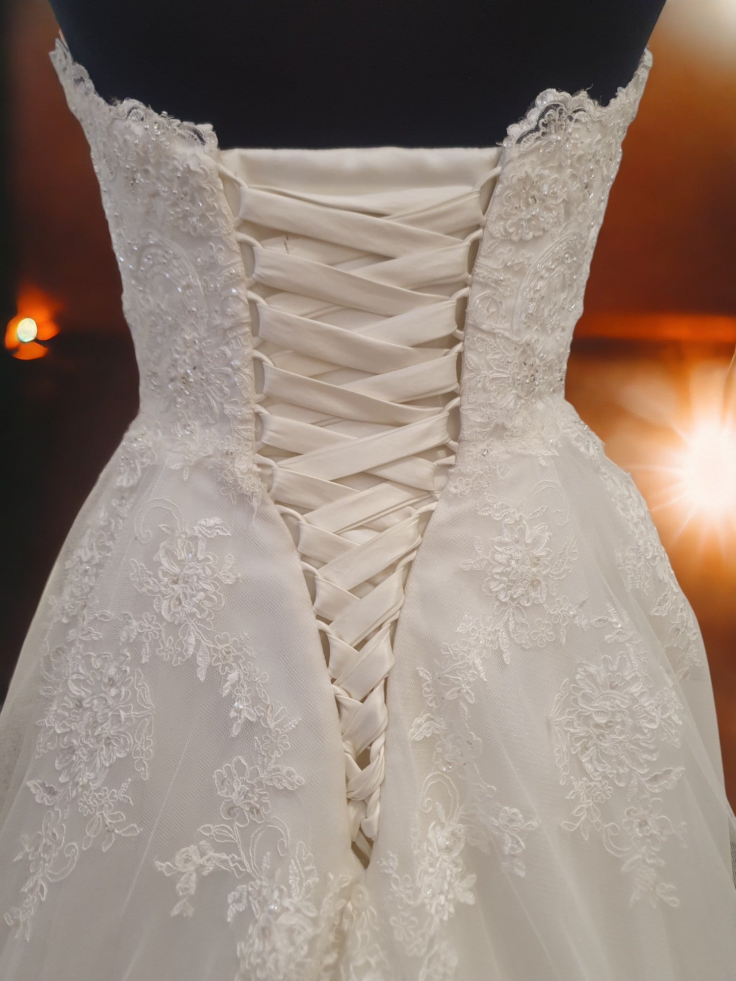 Mia Solano Strapless A-Line Gown