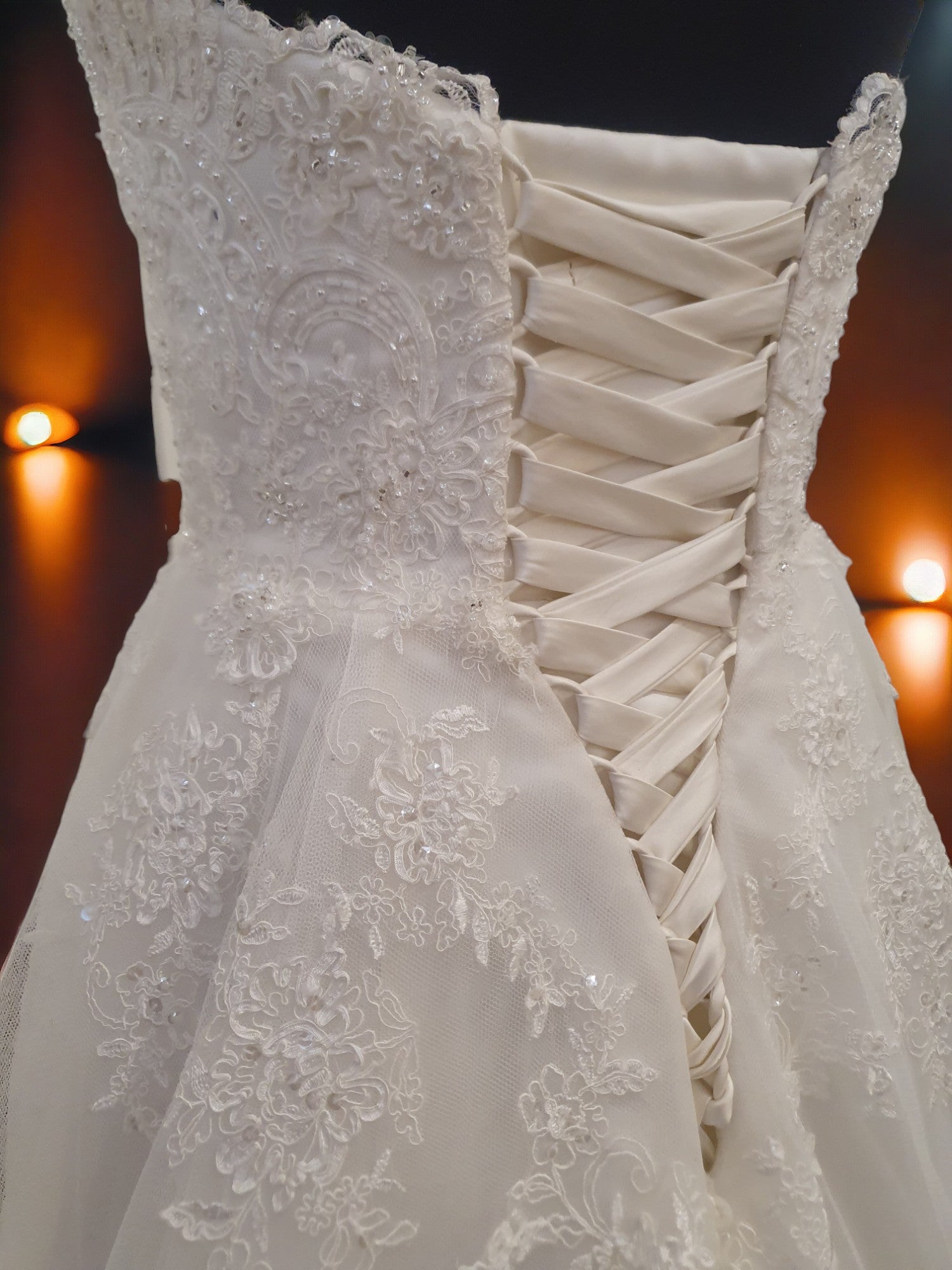 Mia Solano Strapless A-Line Gown