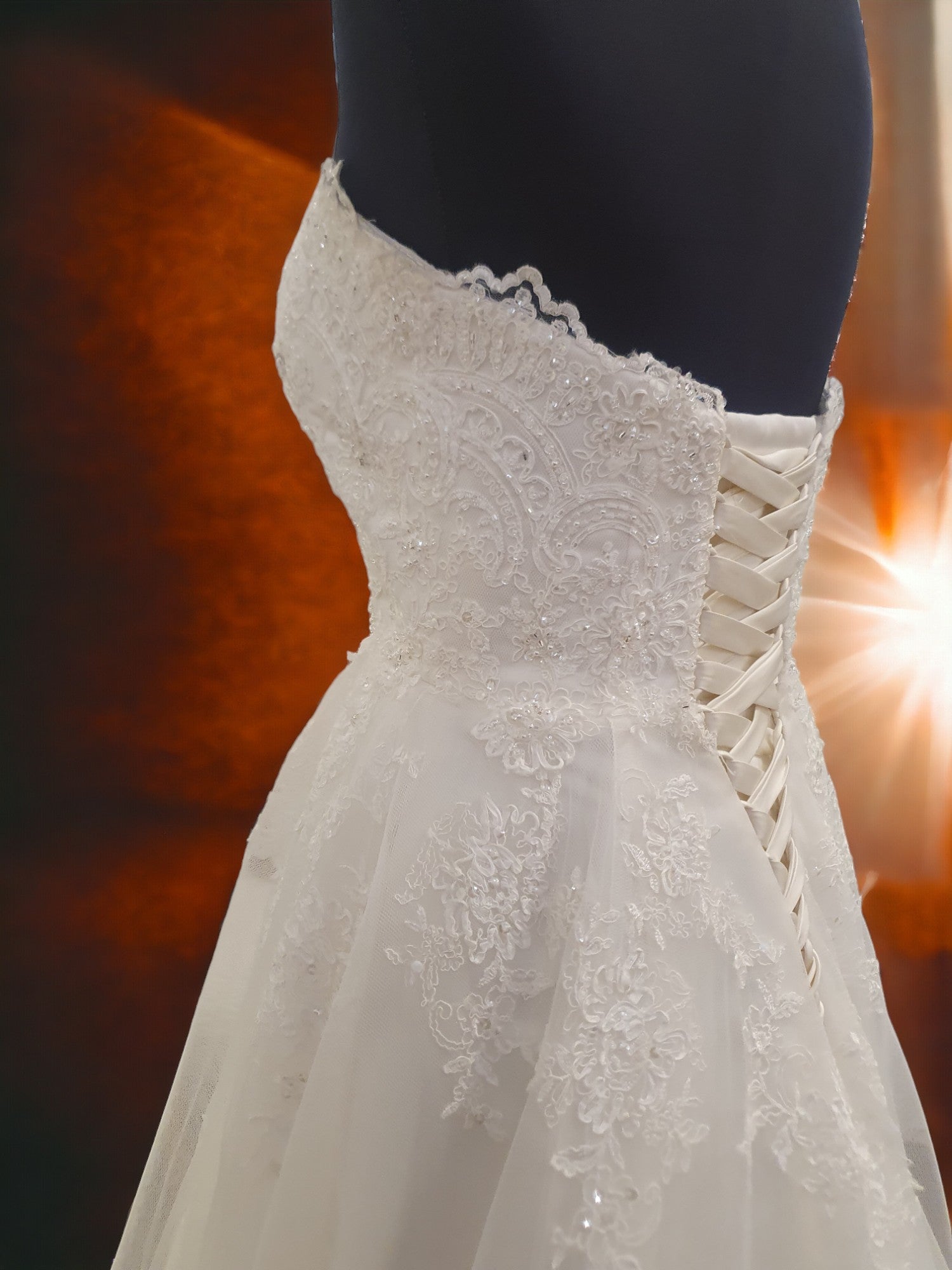 Mia Solano Strapless A-Line Gown