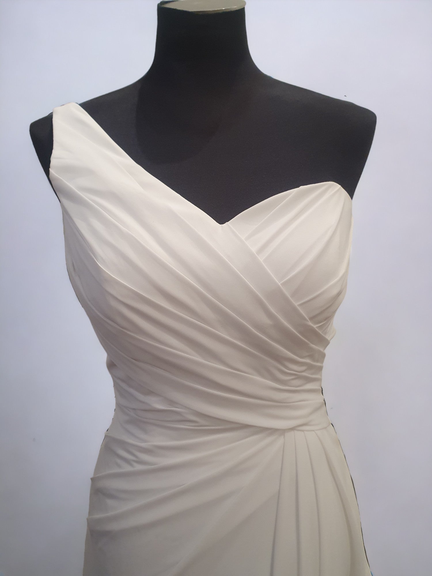 Grecian Inspired One Shoulder Gown
