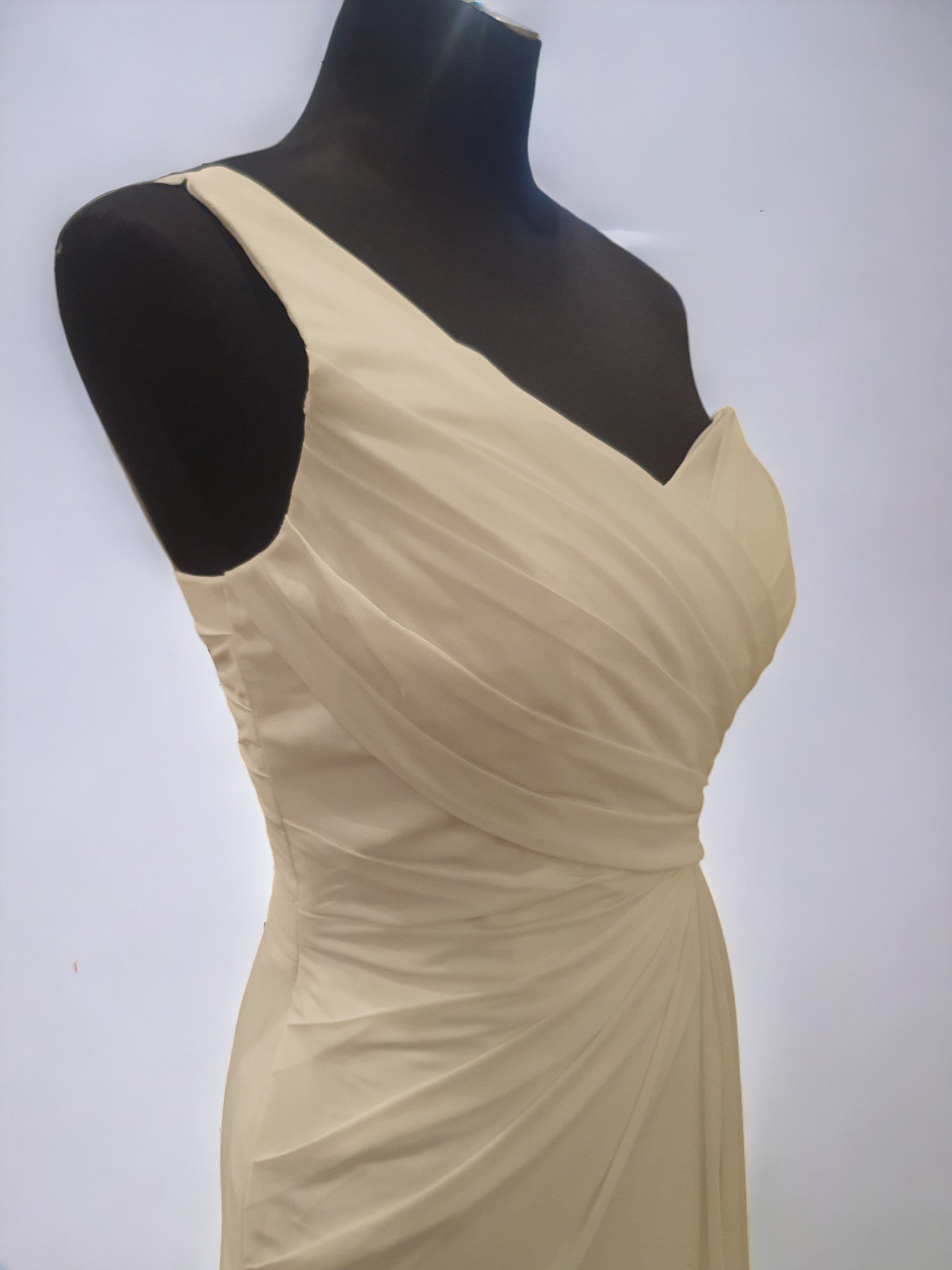 Grecian Inspired One Shoulder Gown