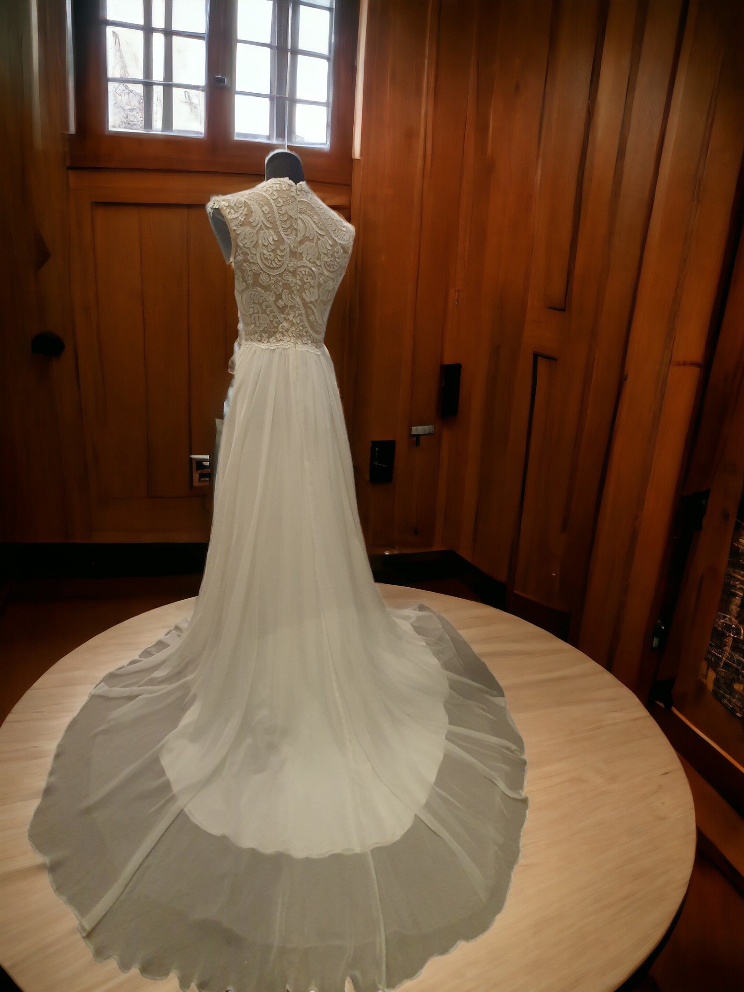 Long Sleeve A-Line Gown