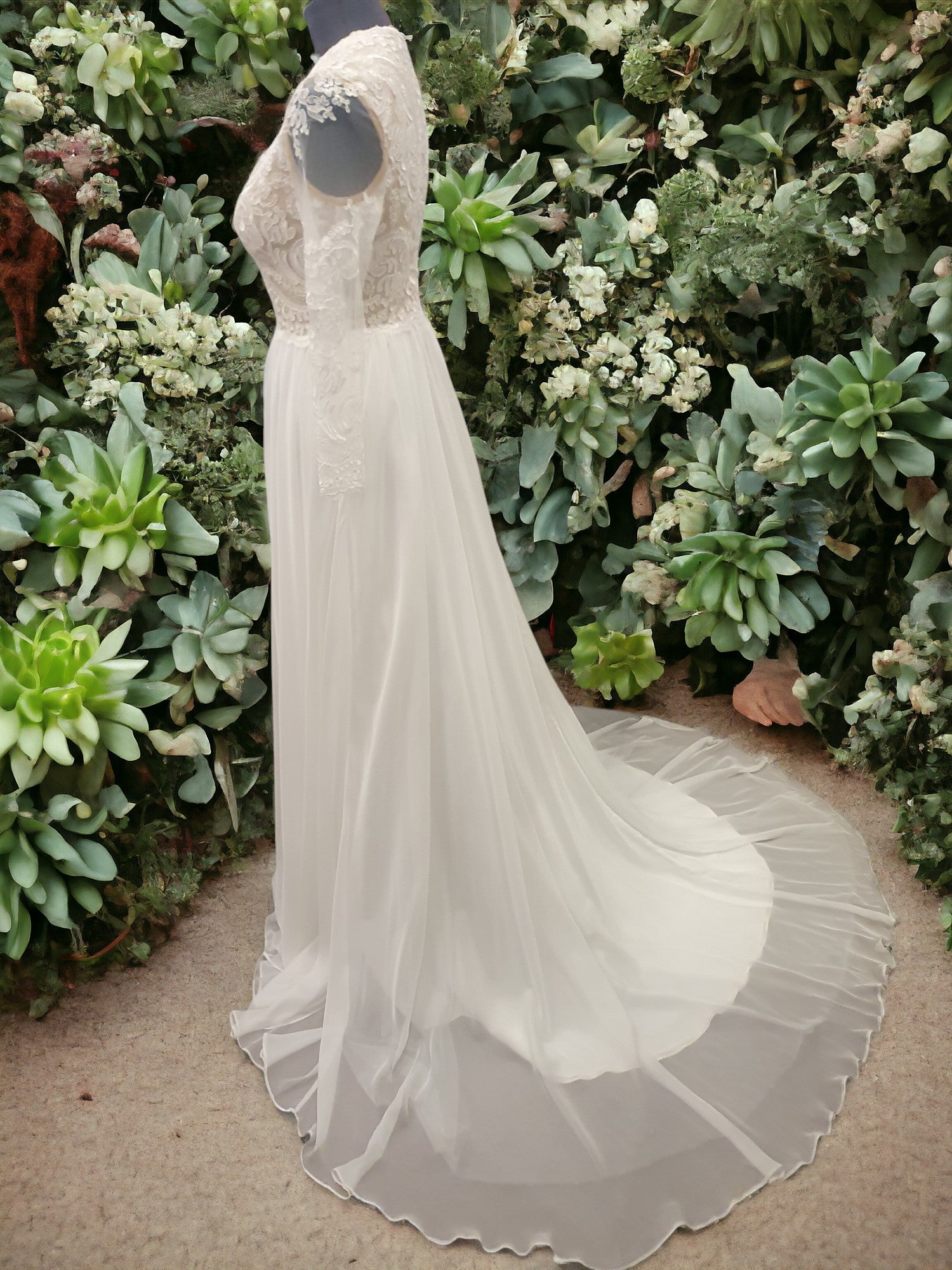Long Sleeve A-Line Gown