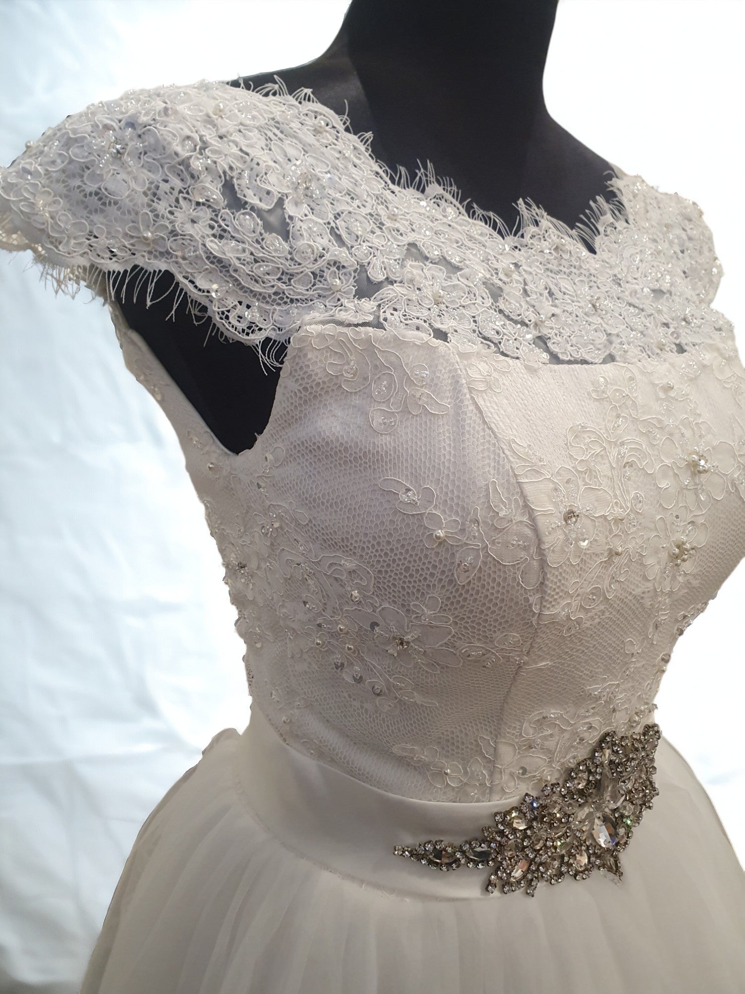 Ballgown with Cap Sleeves