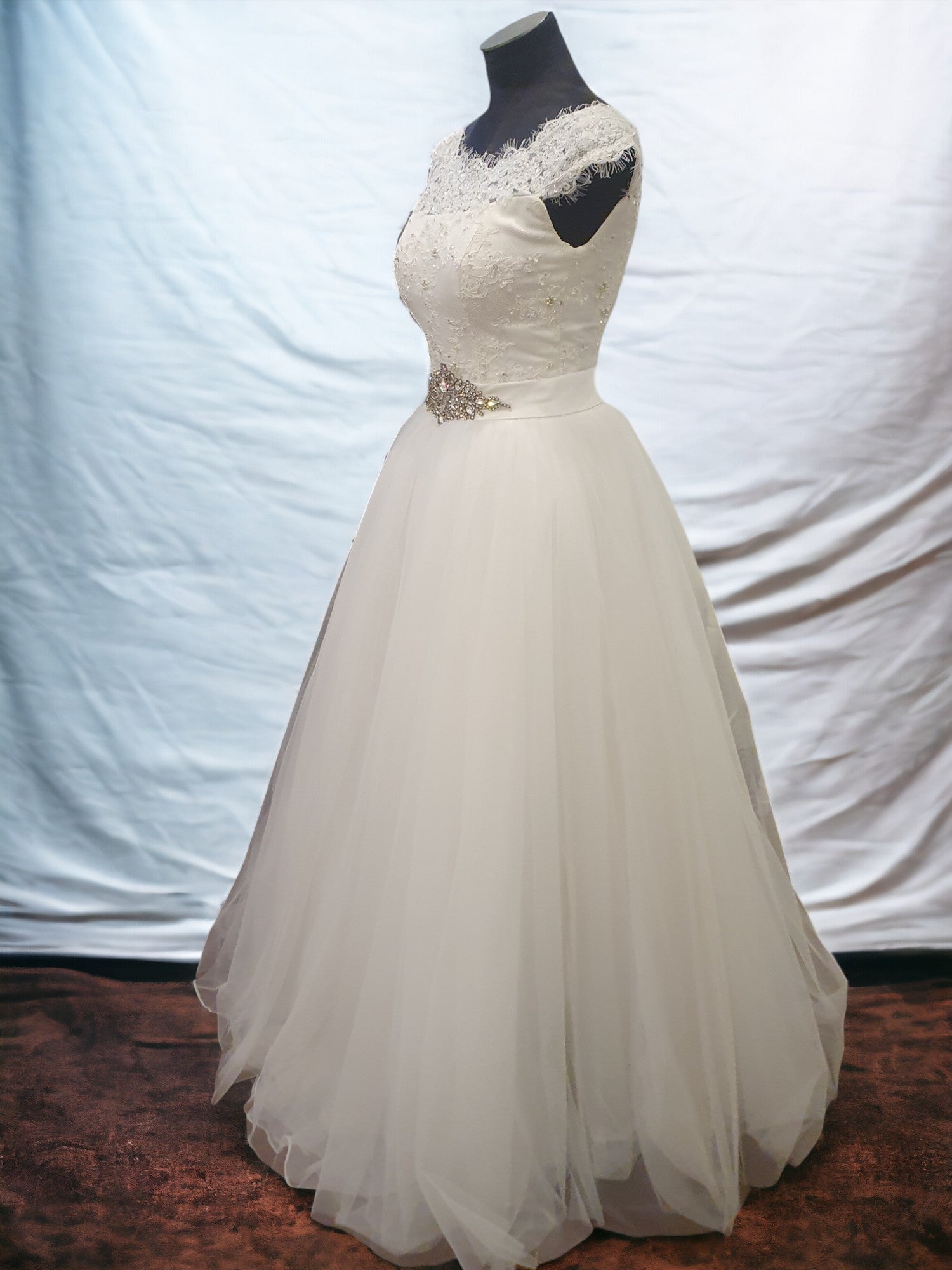 Ballgown with Cap Sleeves