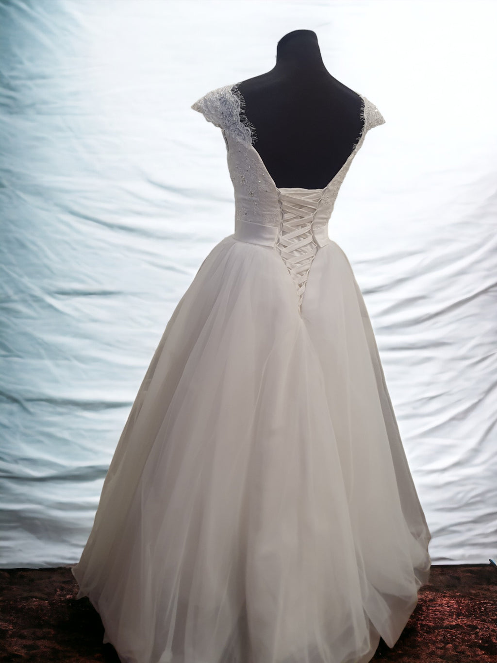 Ballgown with Cap Sleeves