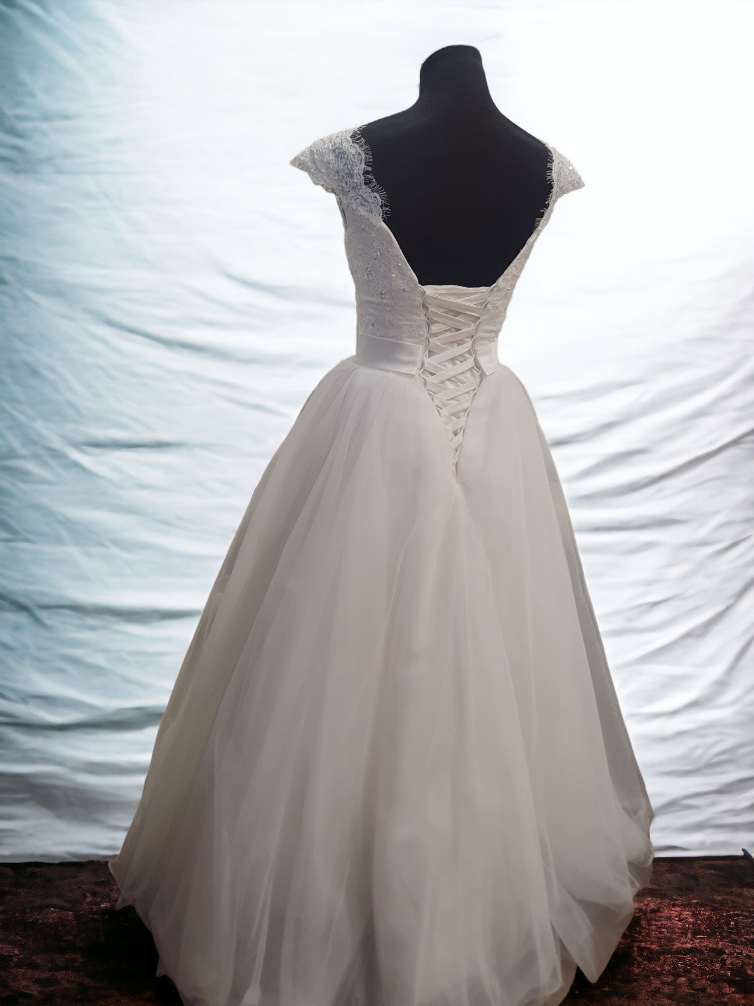Ballgown with Cap Sleeves