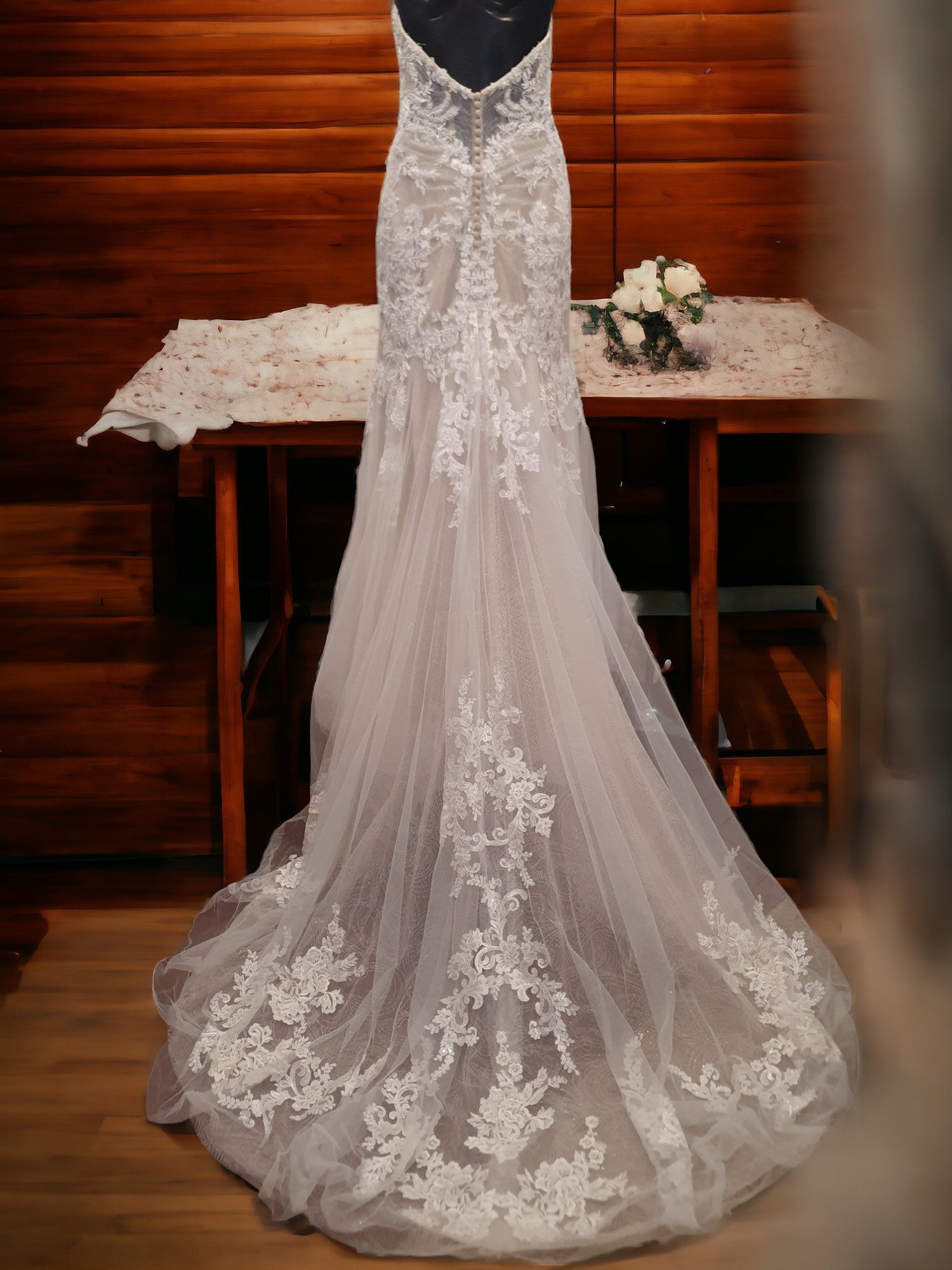 Essense of Australia Strapless Fit and Flare Gown