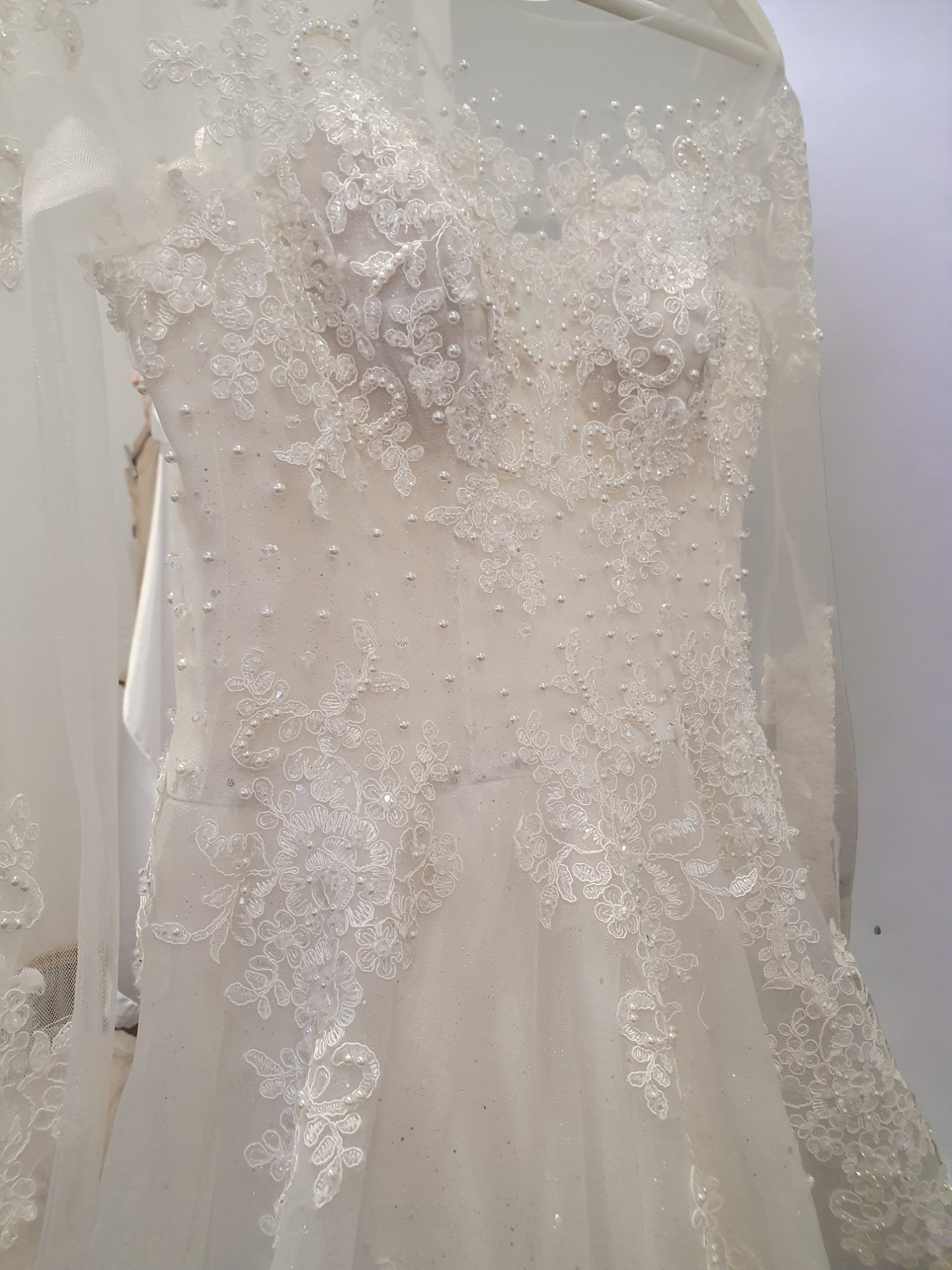 Sparkling Long Sleeve Princess Gown
