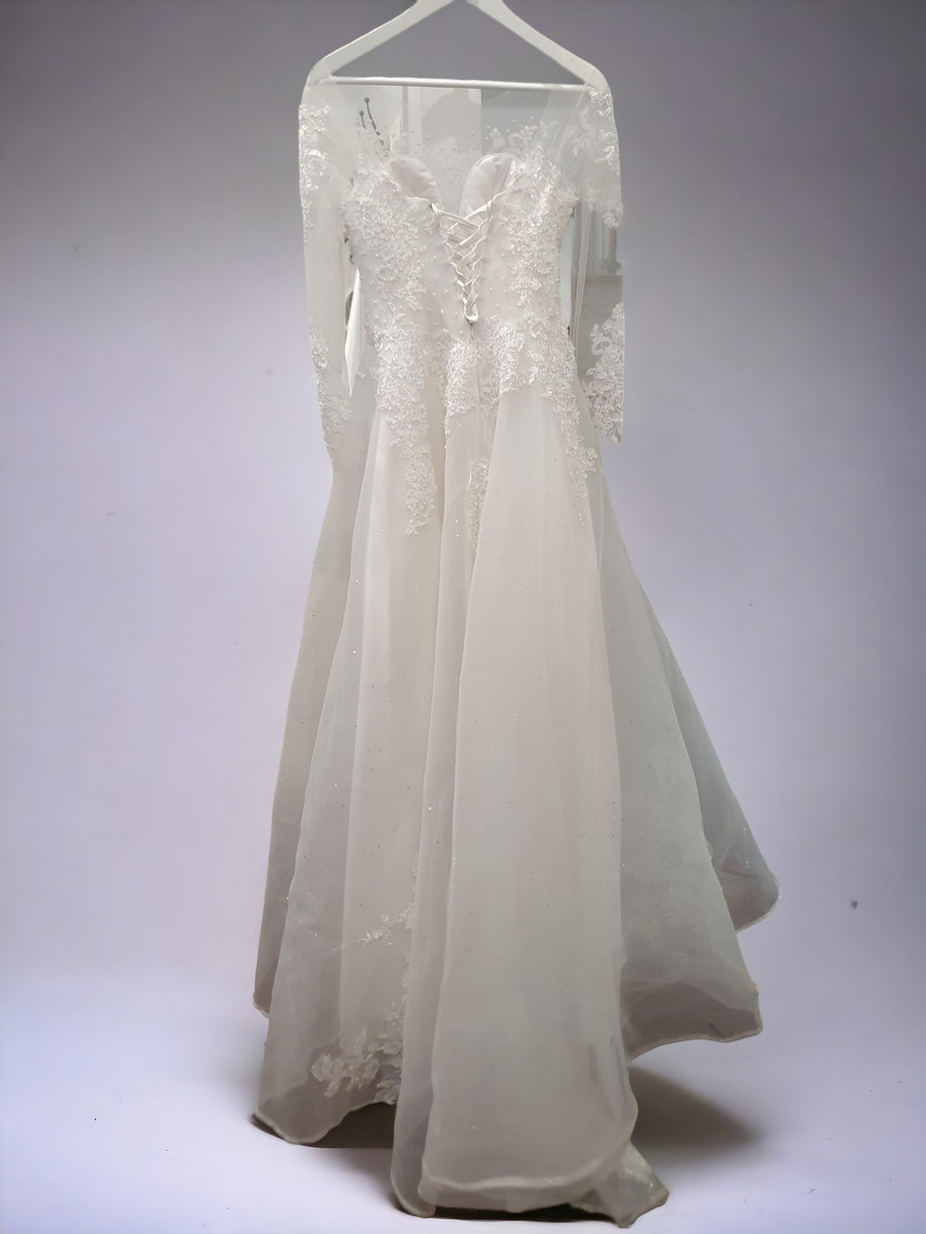Sparkling Long Sleeve Princess Gown
