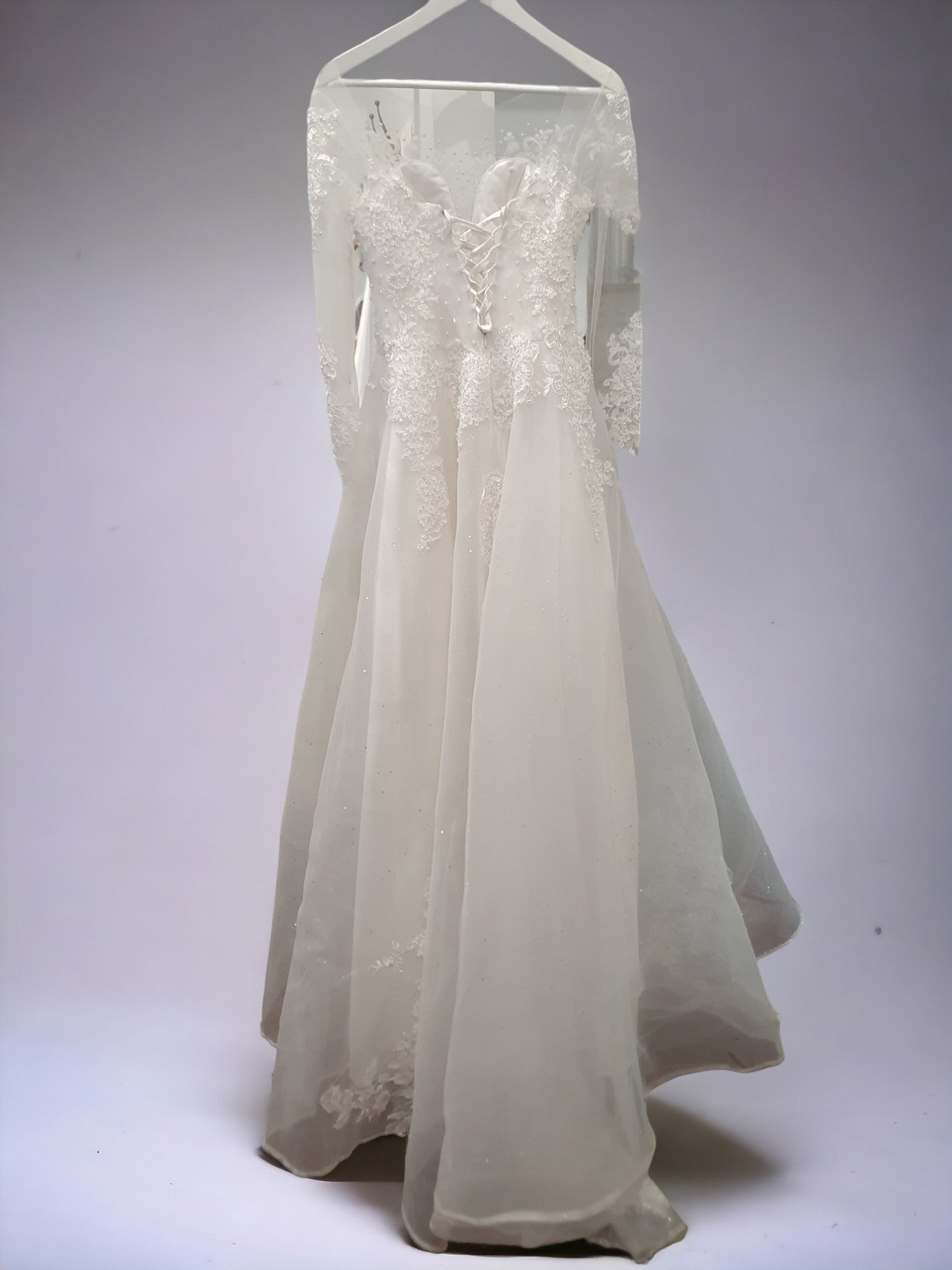 Sparkling Long Sleeve Princess Gown