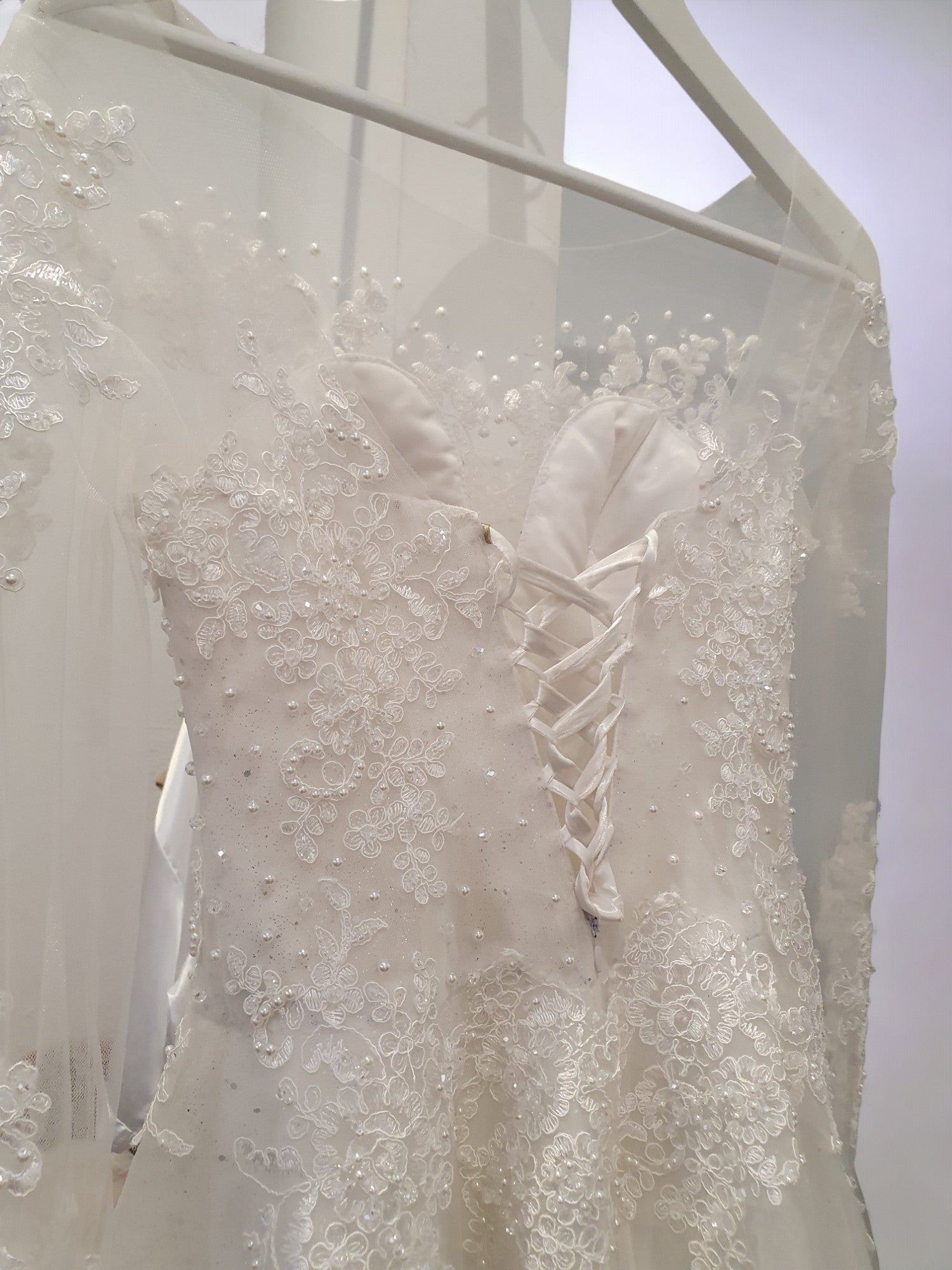 Sparkling Long Sleeve Princess Gown