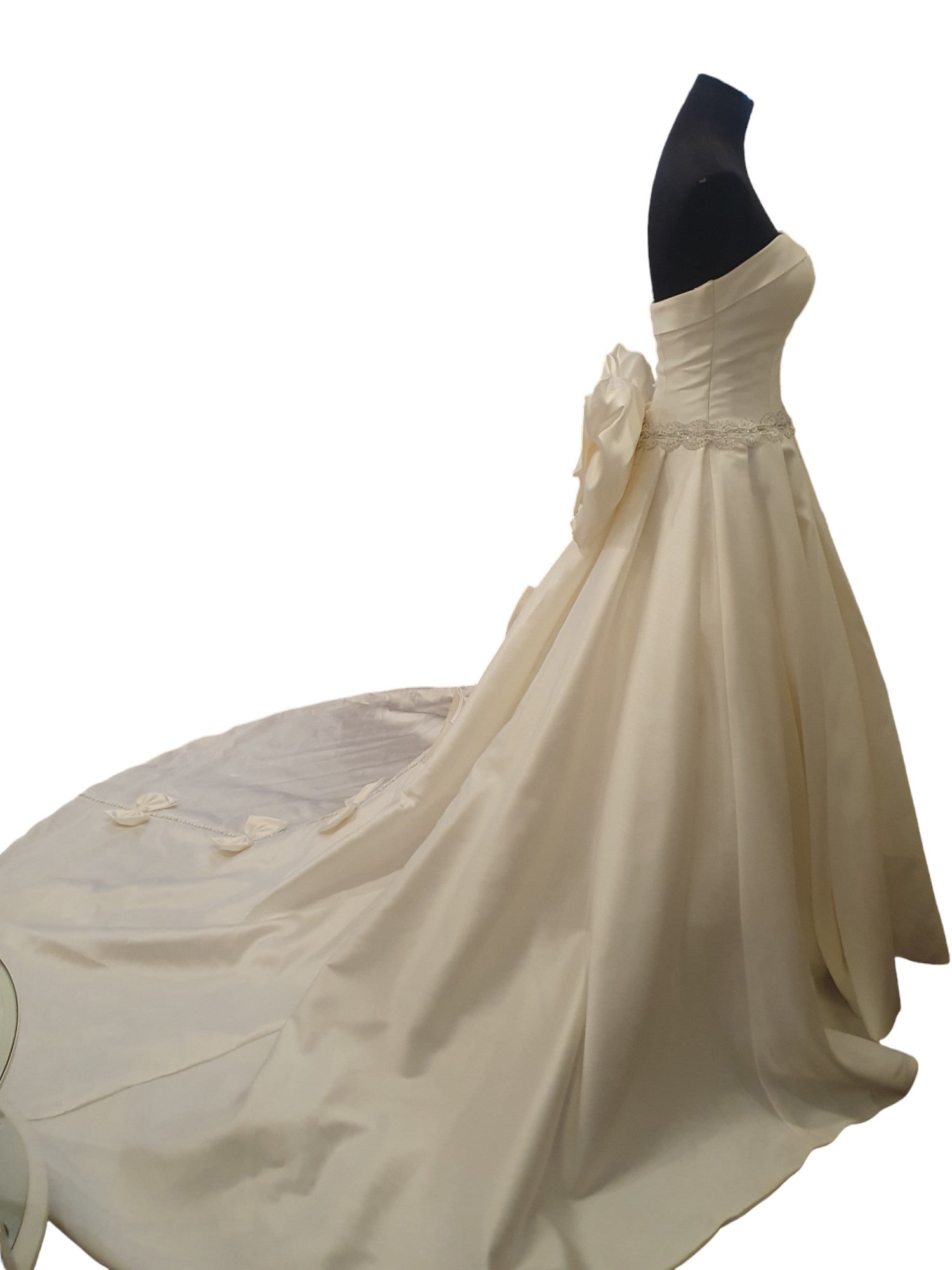 Sherny Strapless Ballgown with Bows