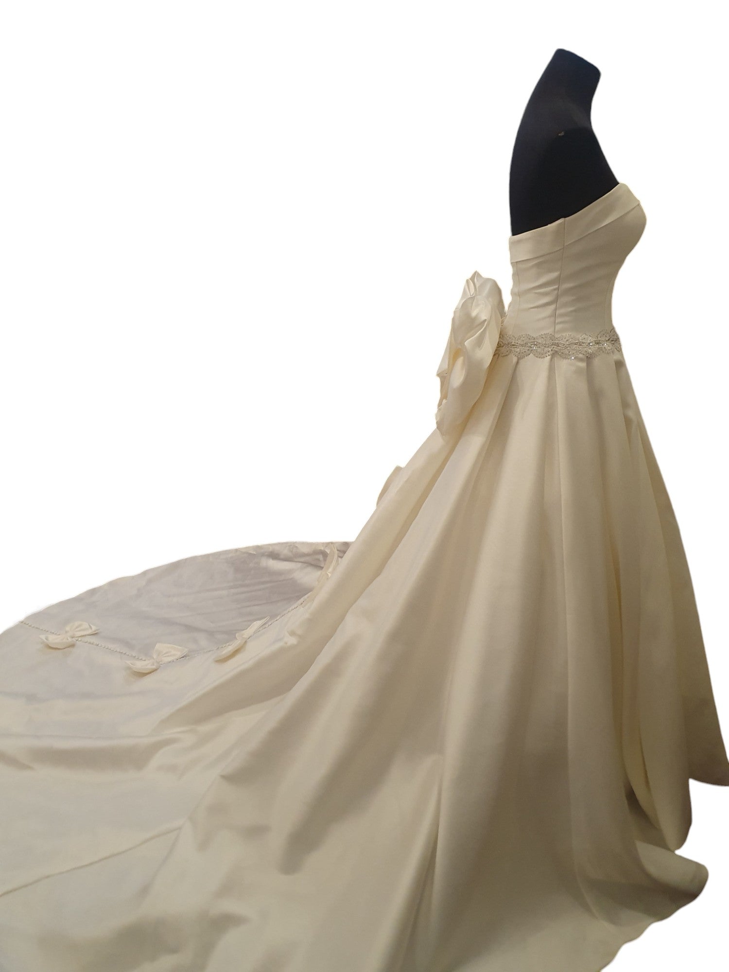 Sherny Strapless Ballgown with Bows