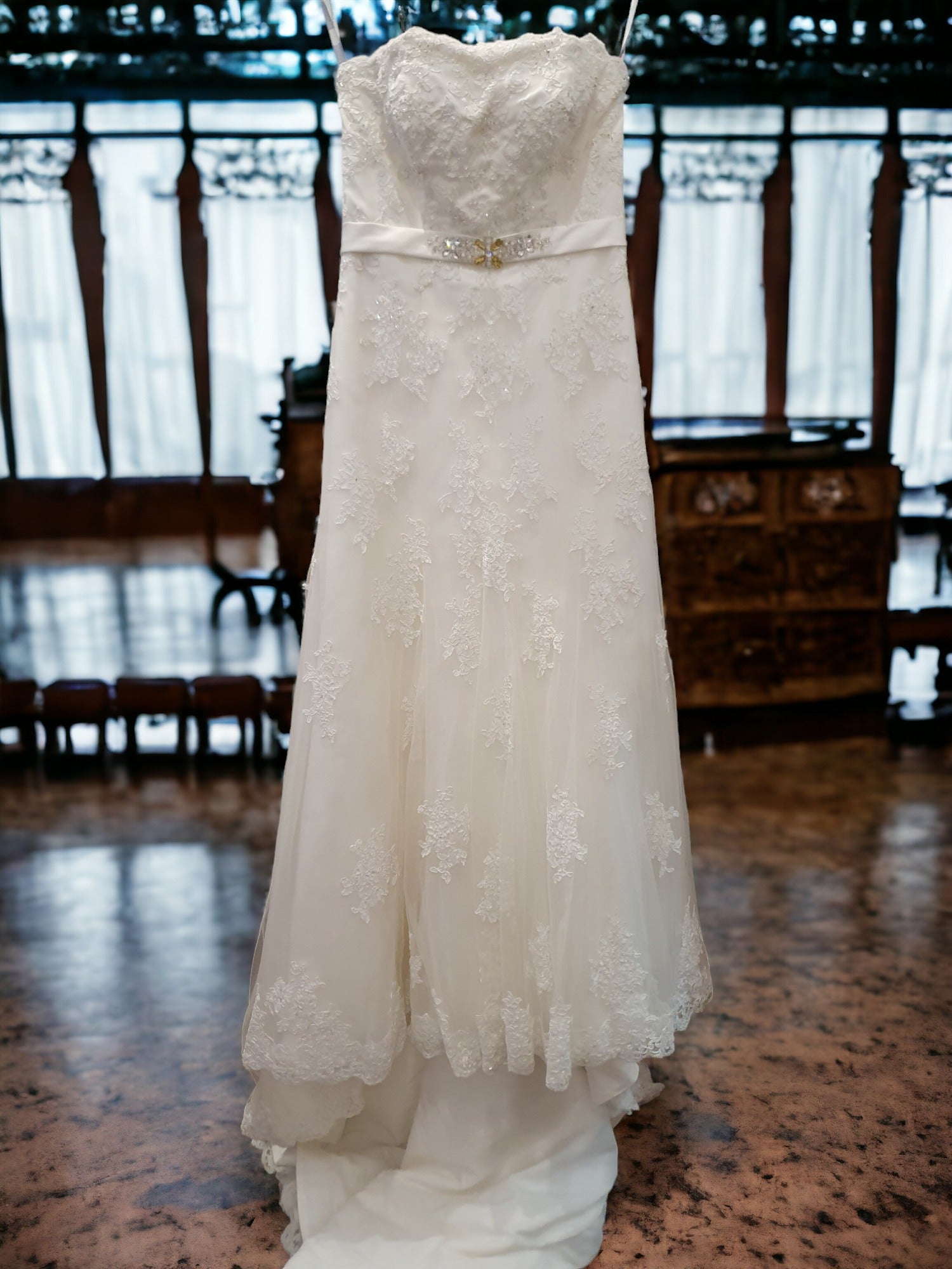 Nicolina Strapless A-Line Gown