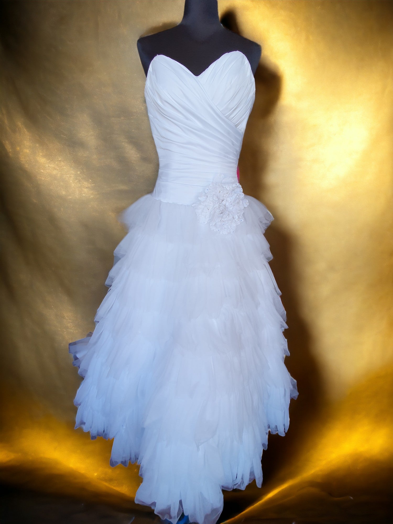 Brides by Mancini Waterfall Gown