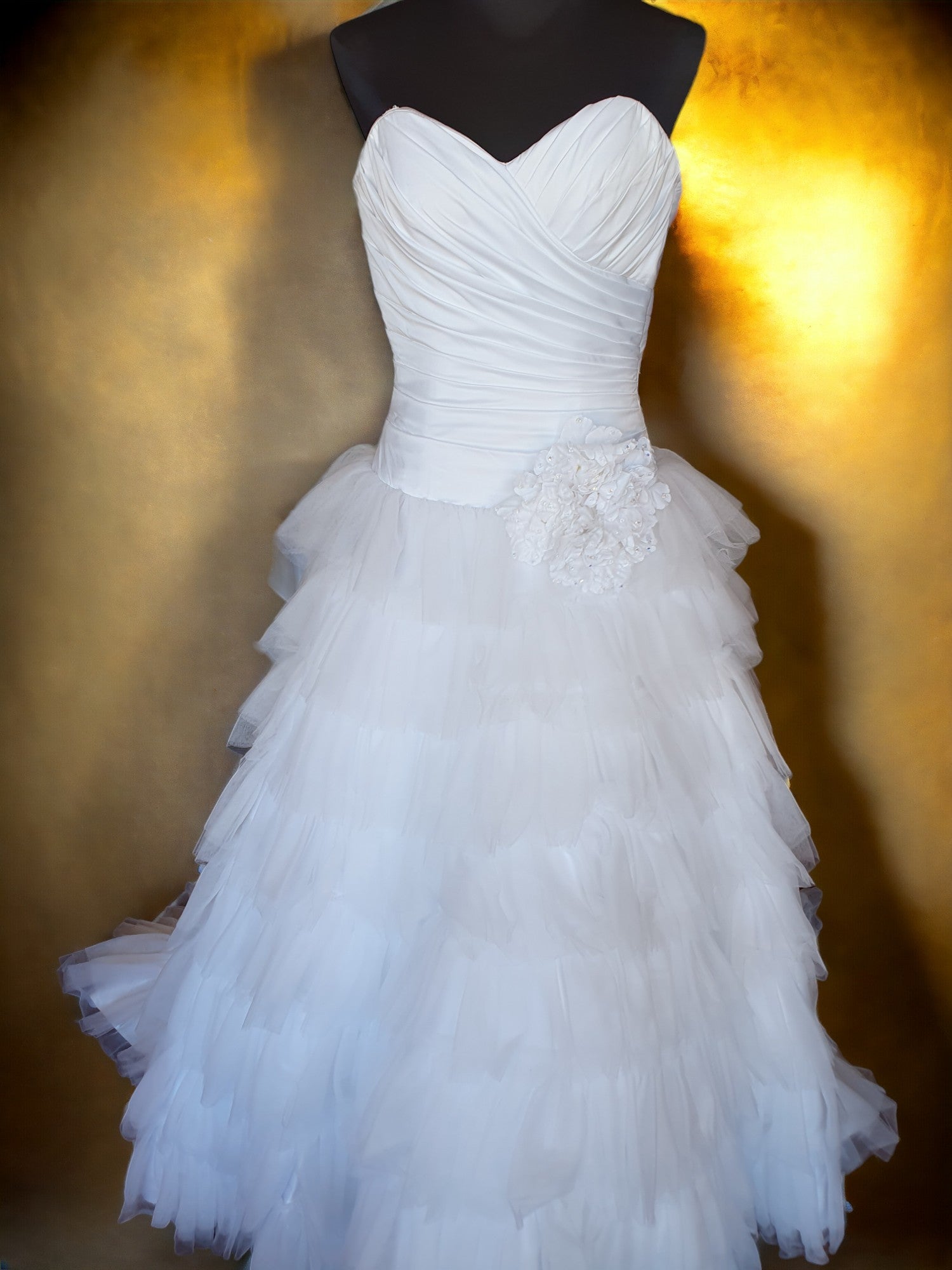 Brides by Mancini Waterfall Gown