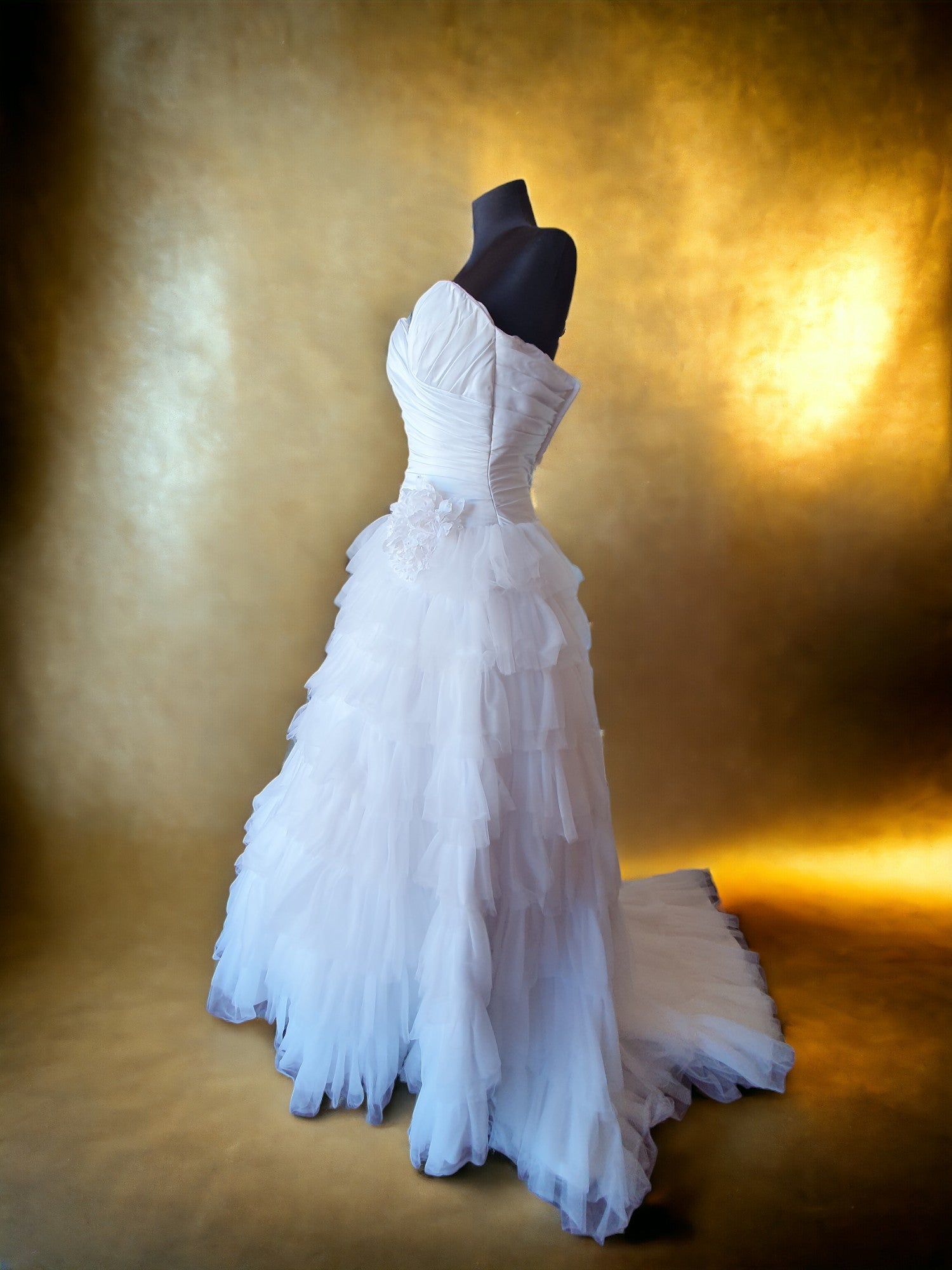 Brides by Mancini Waterfall Gown