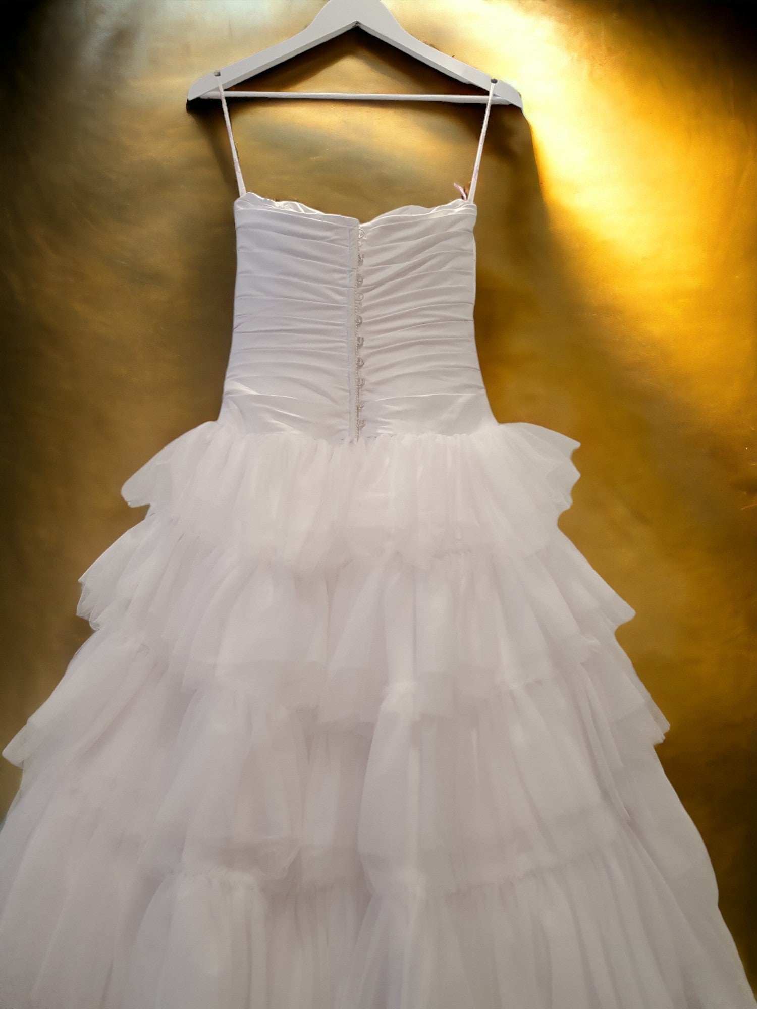 Brides by Mancini Waterfall Gown