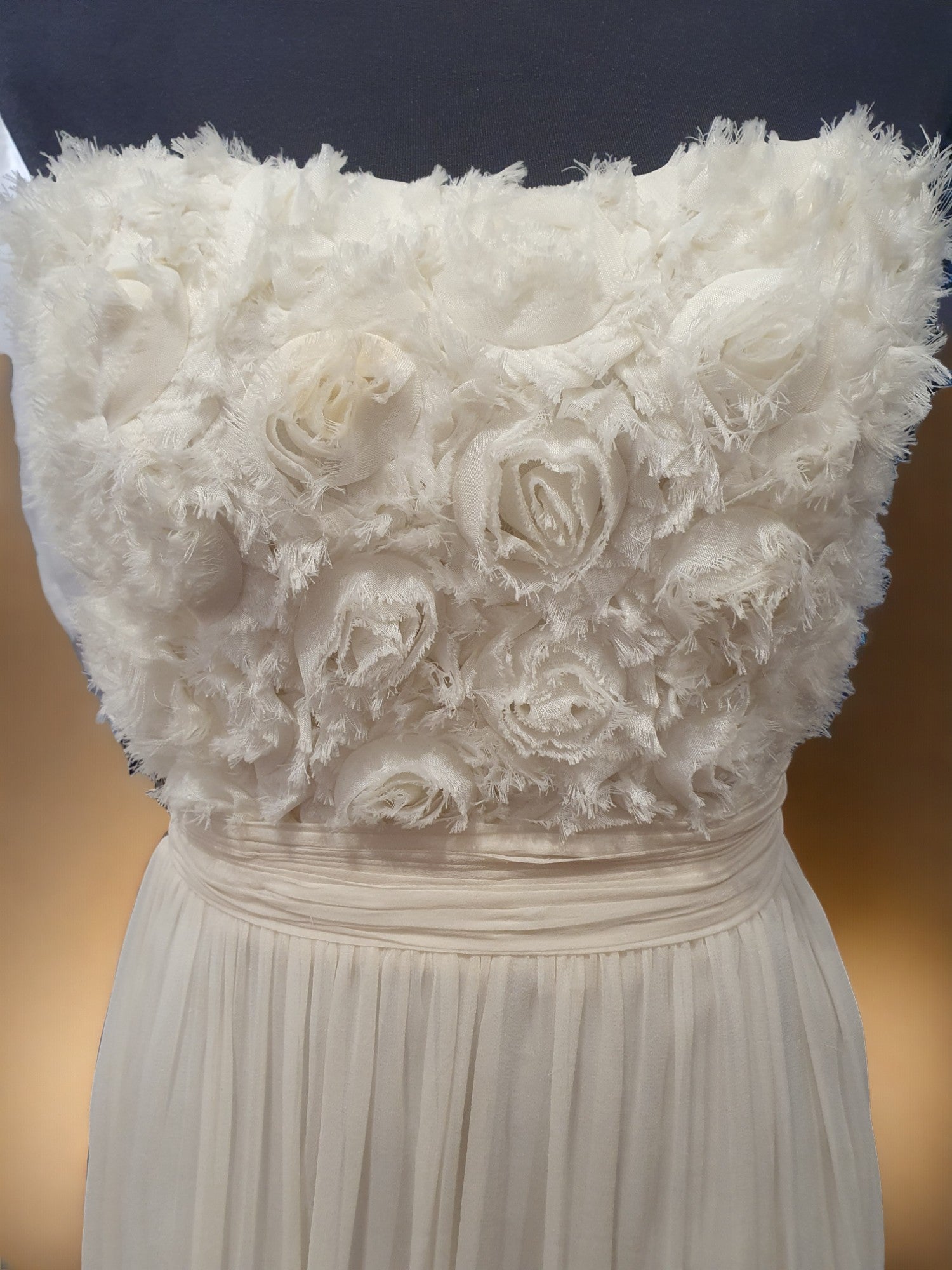 Tania Olsen Floral Strapless Gown
