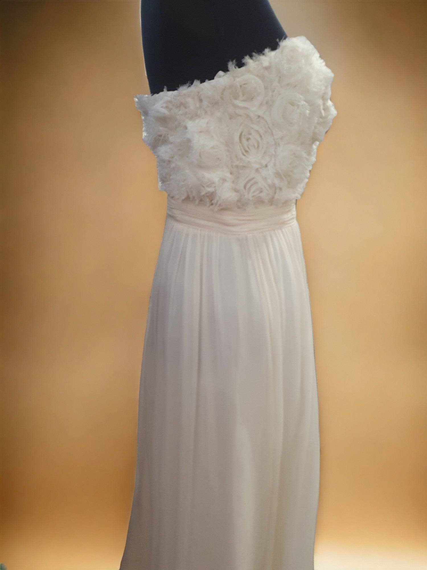 Tania Olsen Floral Strapless Gown