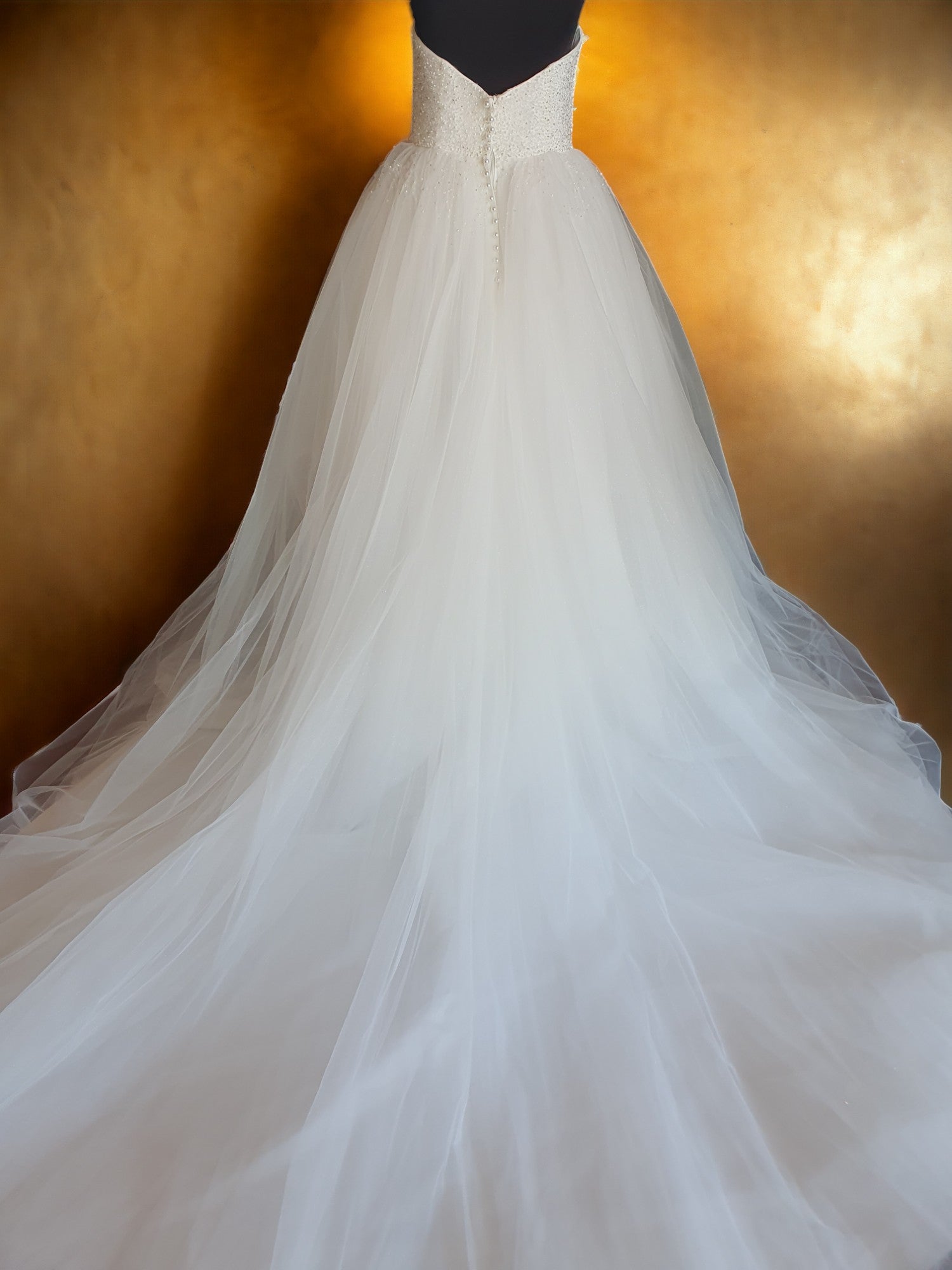 Strapless Beaded Ballgown