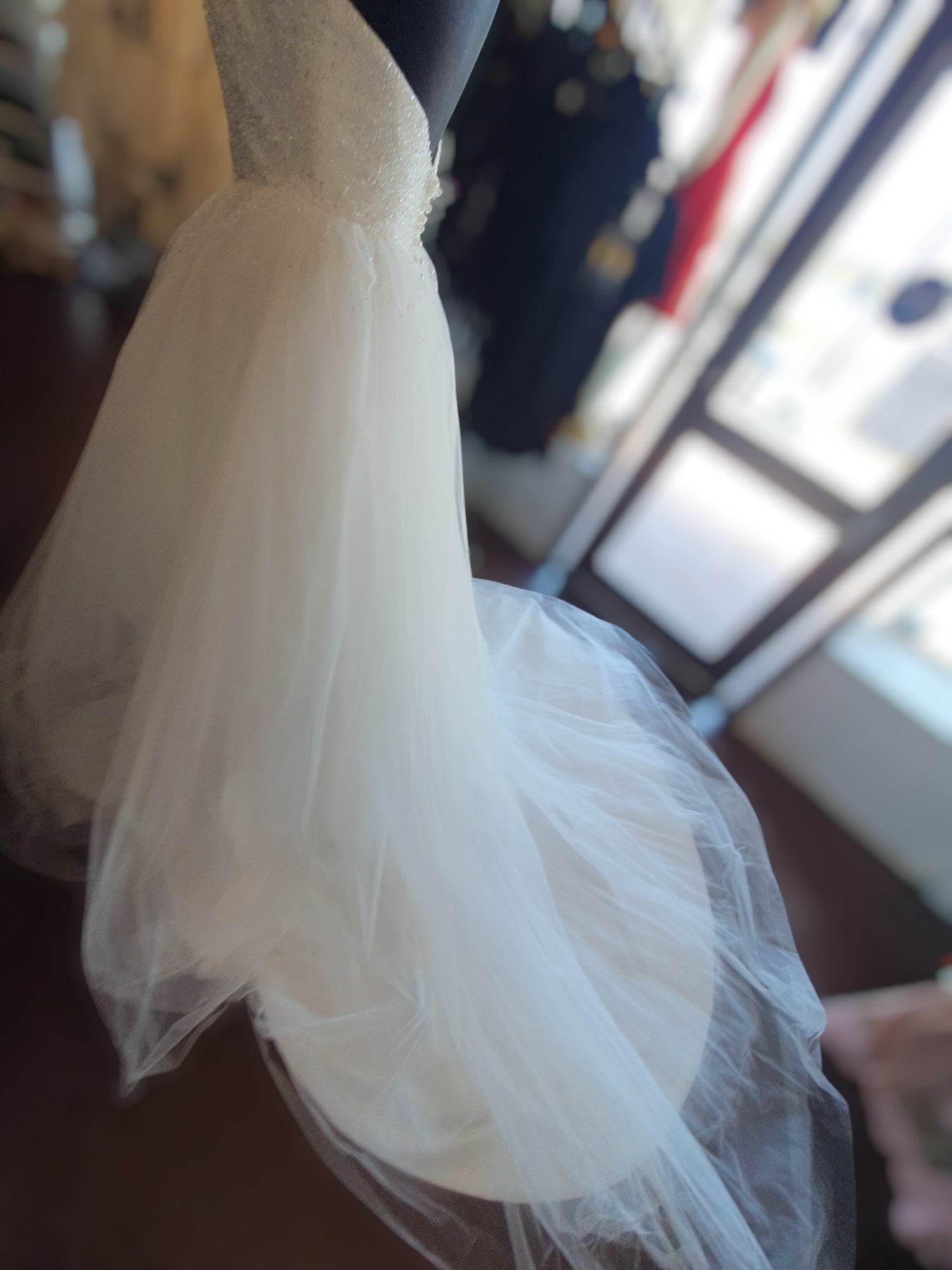 Strapless Beaded Ballgown