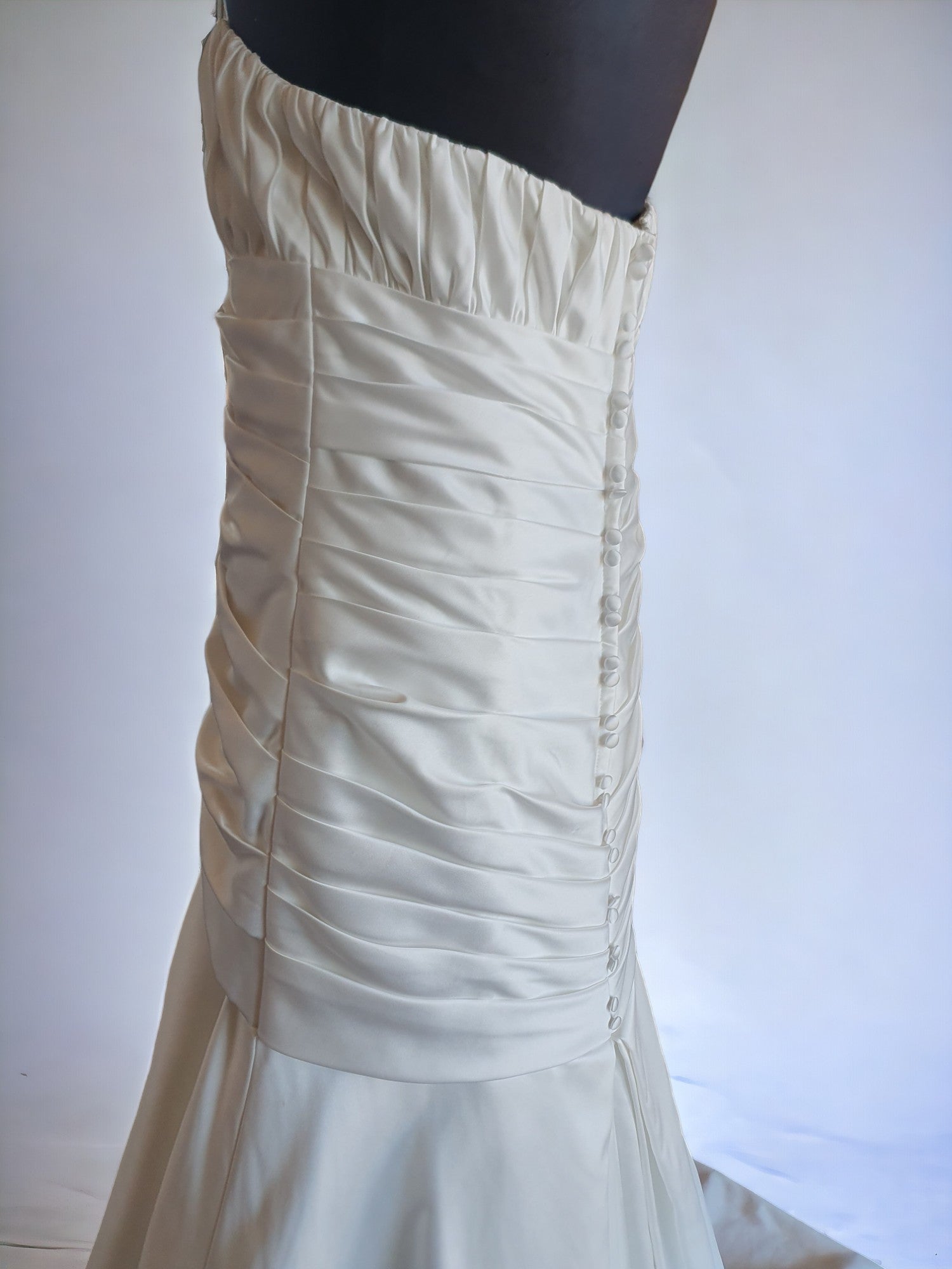 Alfred Angelo Strapless Rouched Gown