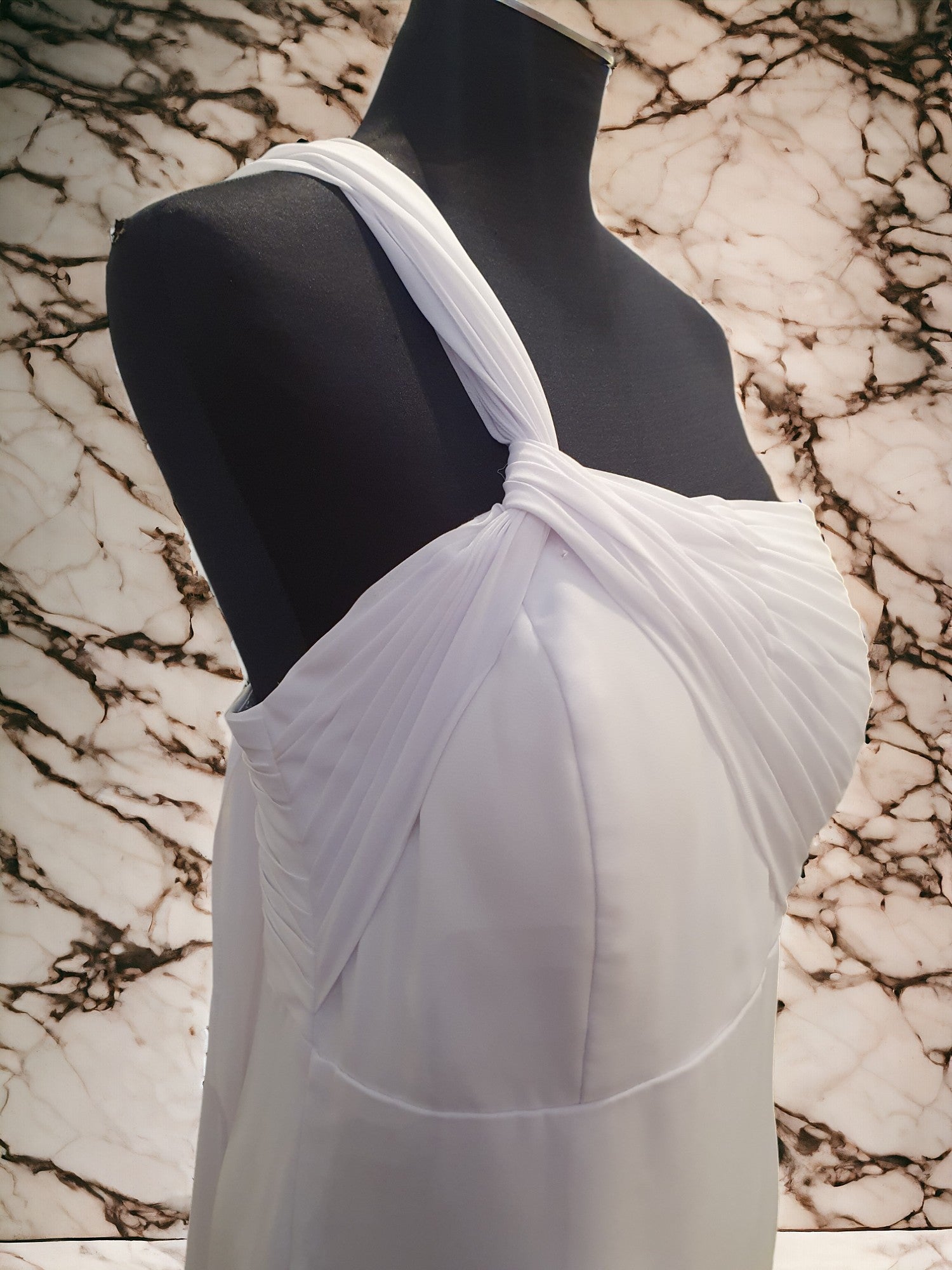 One Shoulder Floor Length Gown