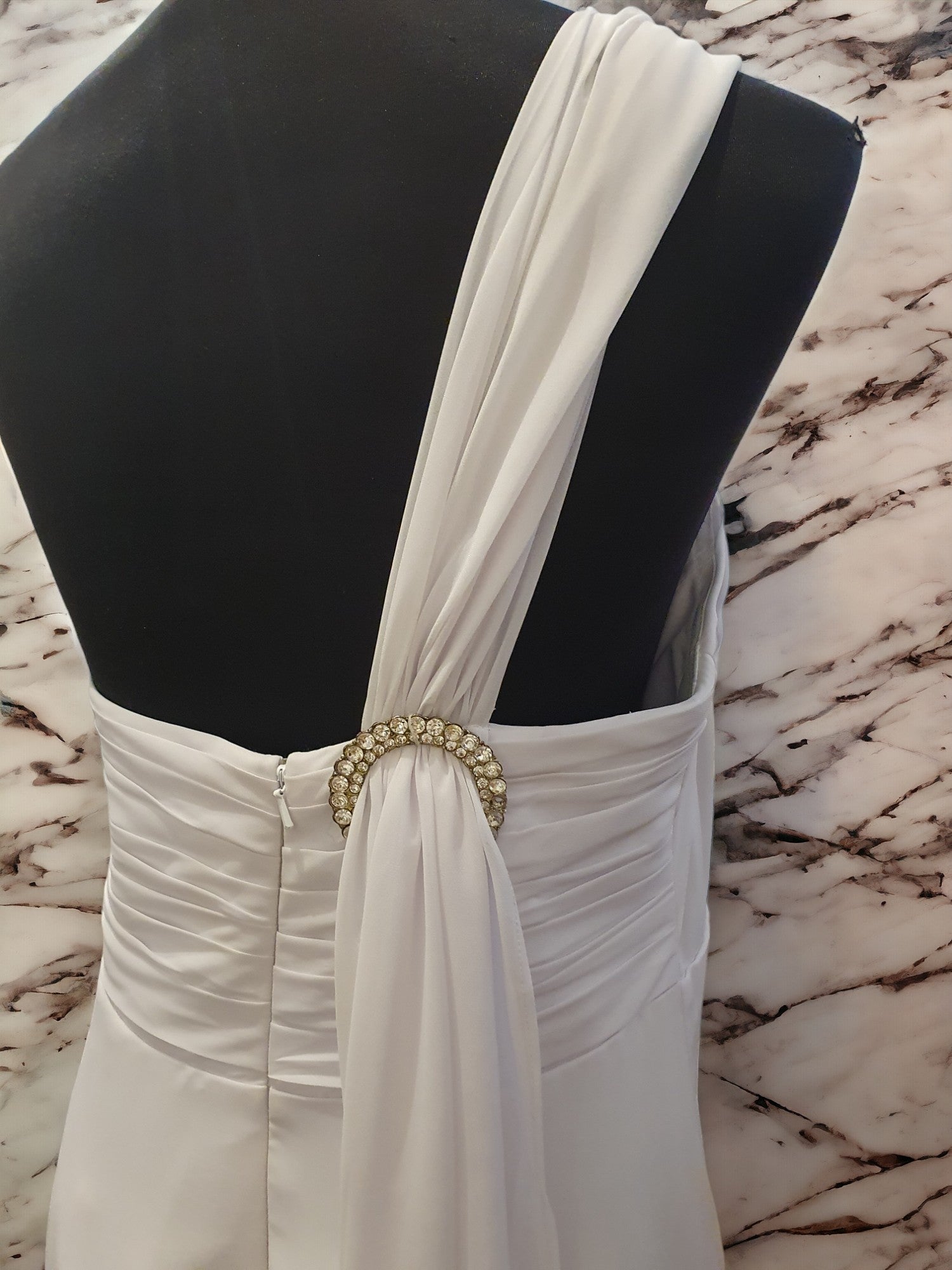 One Shoulder Floor Length Gown