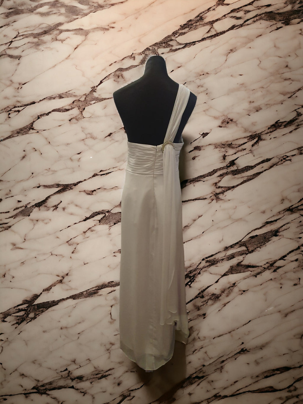 One Shoulder Floor Length Gown