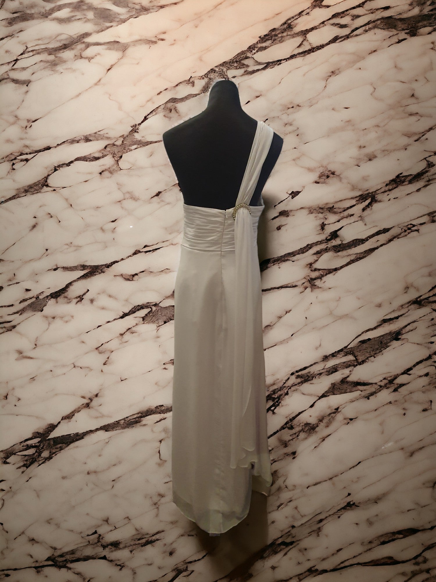 One Shoulder Floor Length Gown