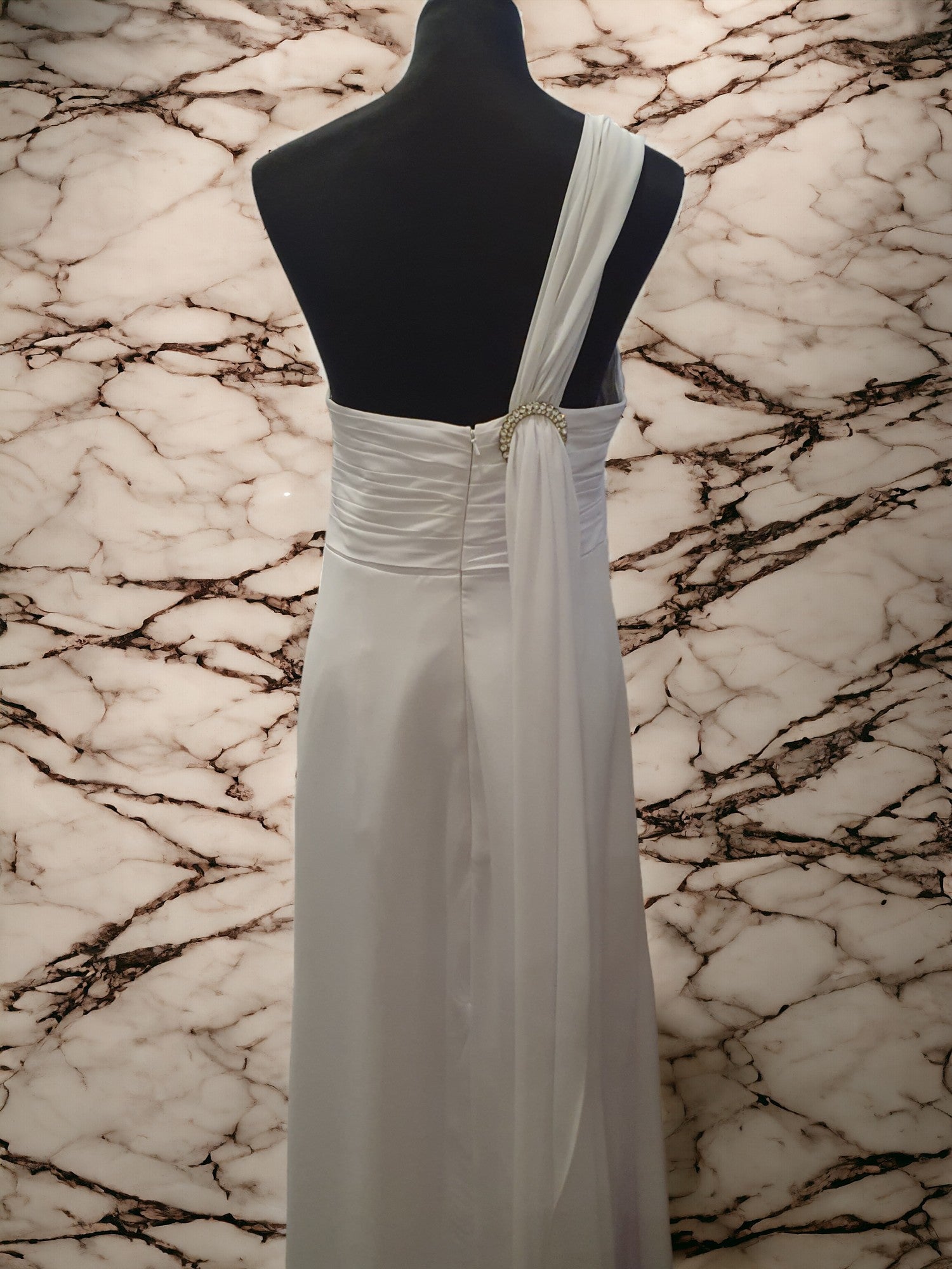 One Shoulder Floor Length Gown