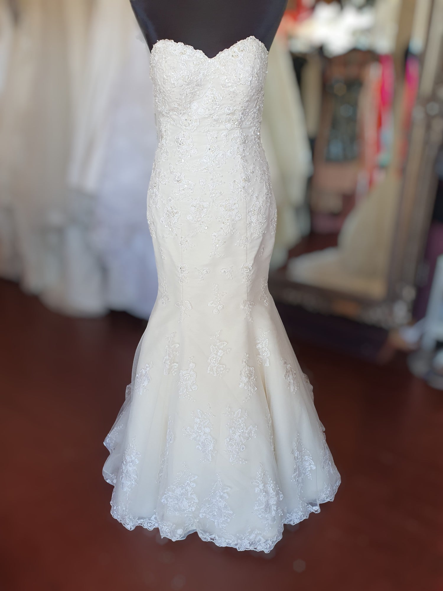 Stella York Strapless Sweetheart Gown