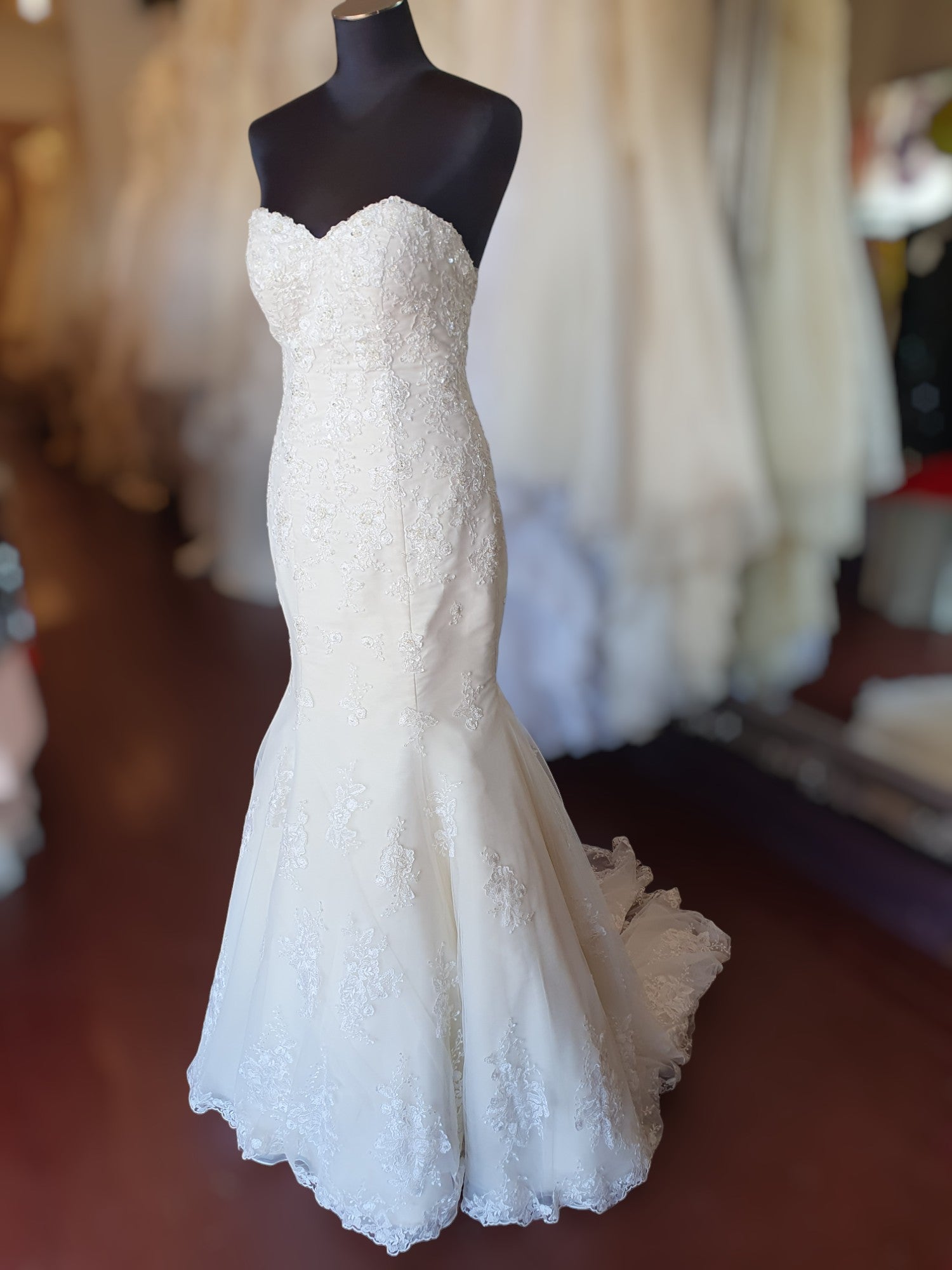 Stella York Strapless Sweetheart Gown